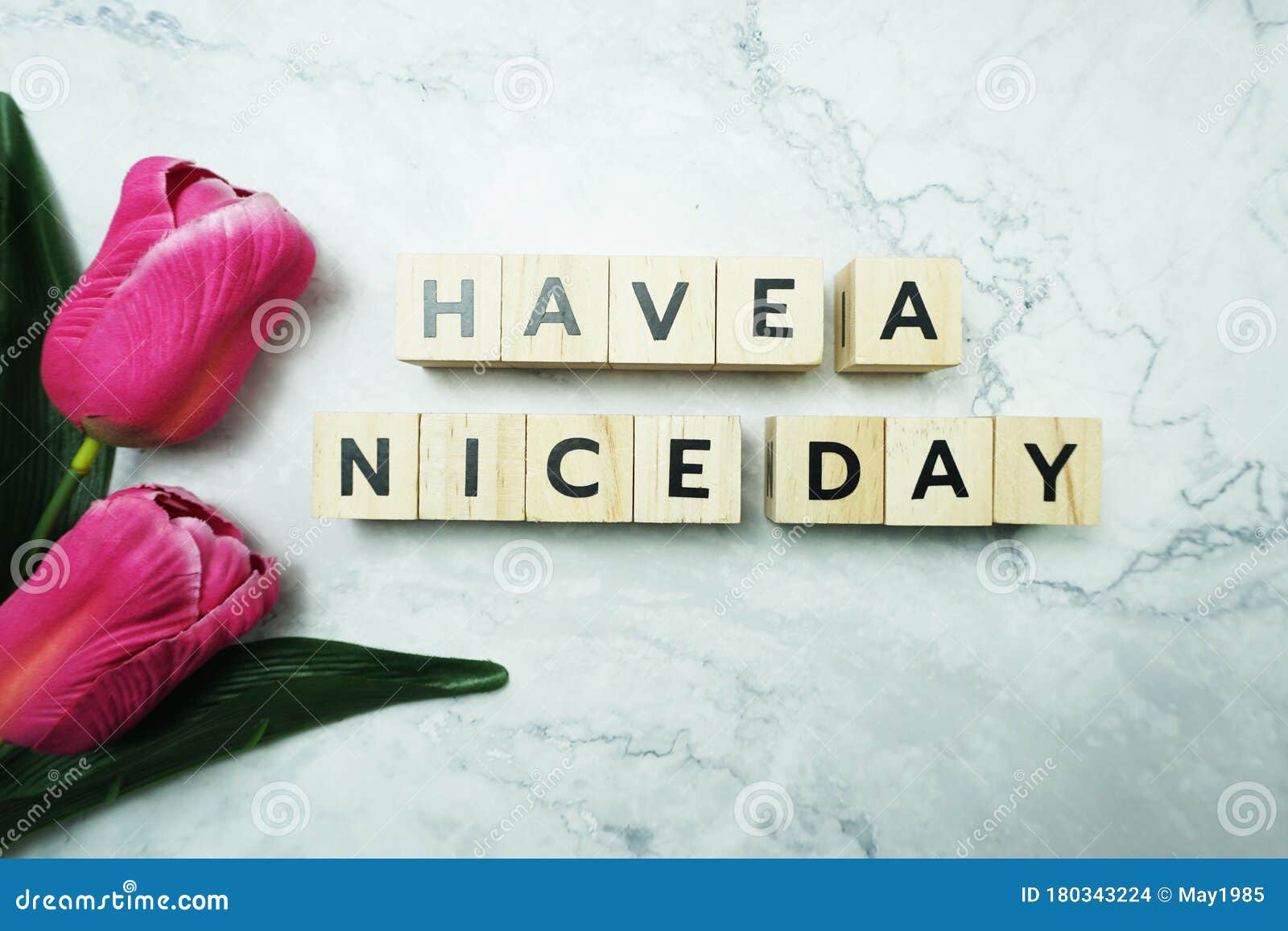 Have a Nice Day Word Letter Message on Marble Background Stock ...