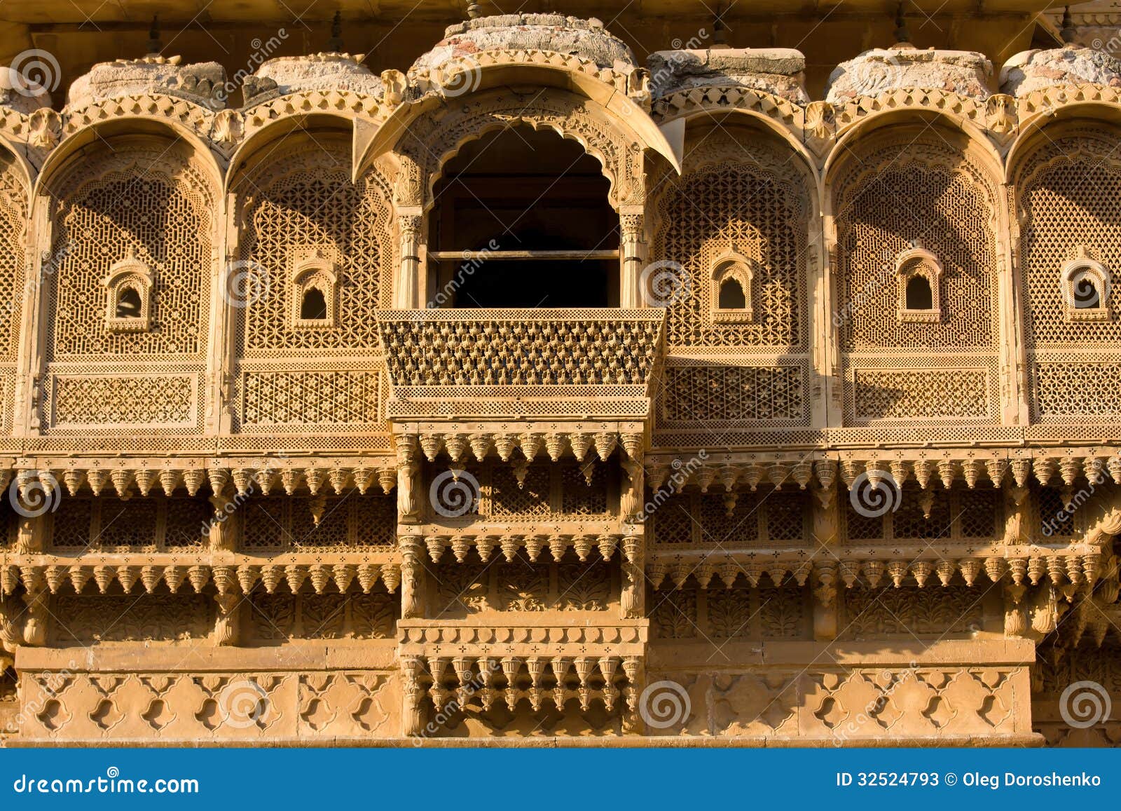 Haveli in Jaisalmer, Rajasthan, India Stock Image - Image of balcony, jainist: 32524793