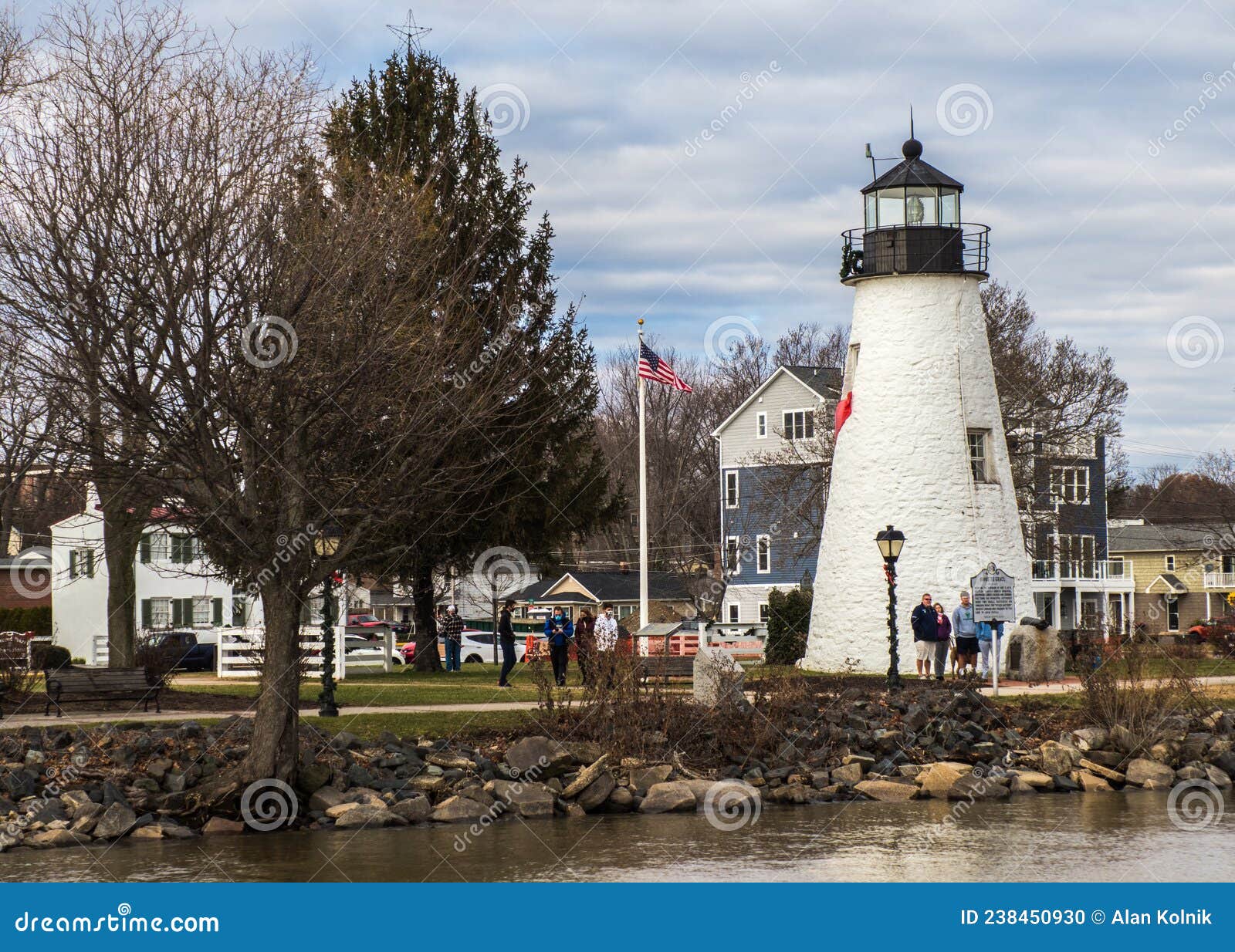 Havre Le Grace Lighthouse, Concord Point, Maryland Editorial Image