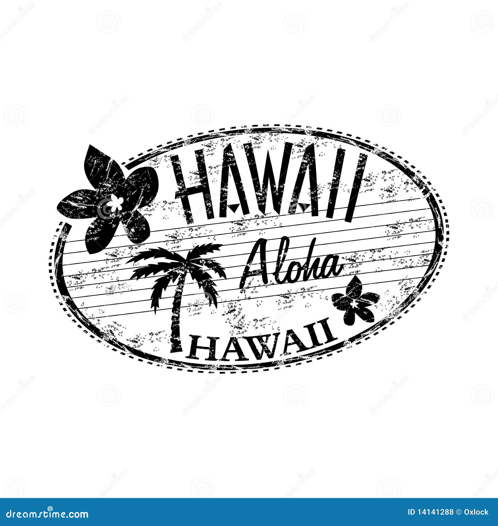 Hawaii Grunge Rubber Stamp Royalty Free Stock Photos Image 14141288