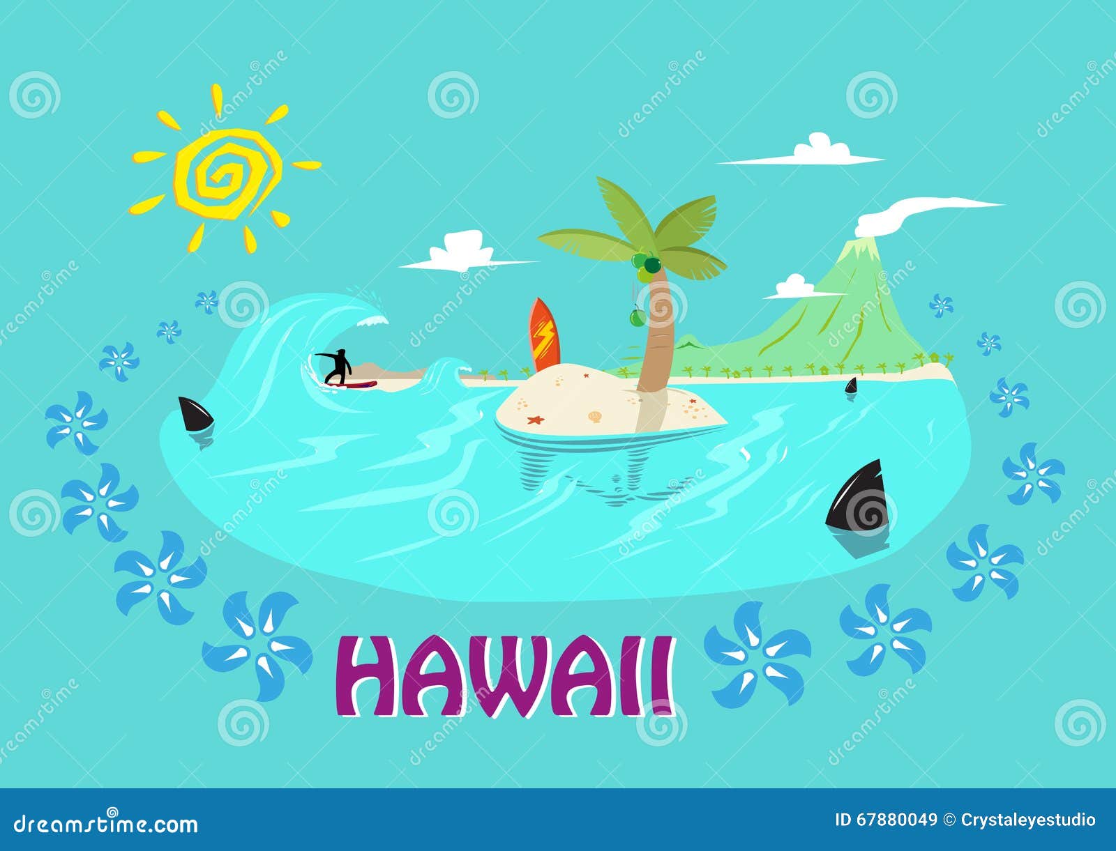 hawaii islands clip art - photo #34