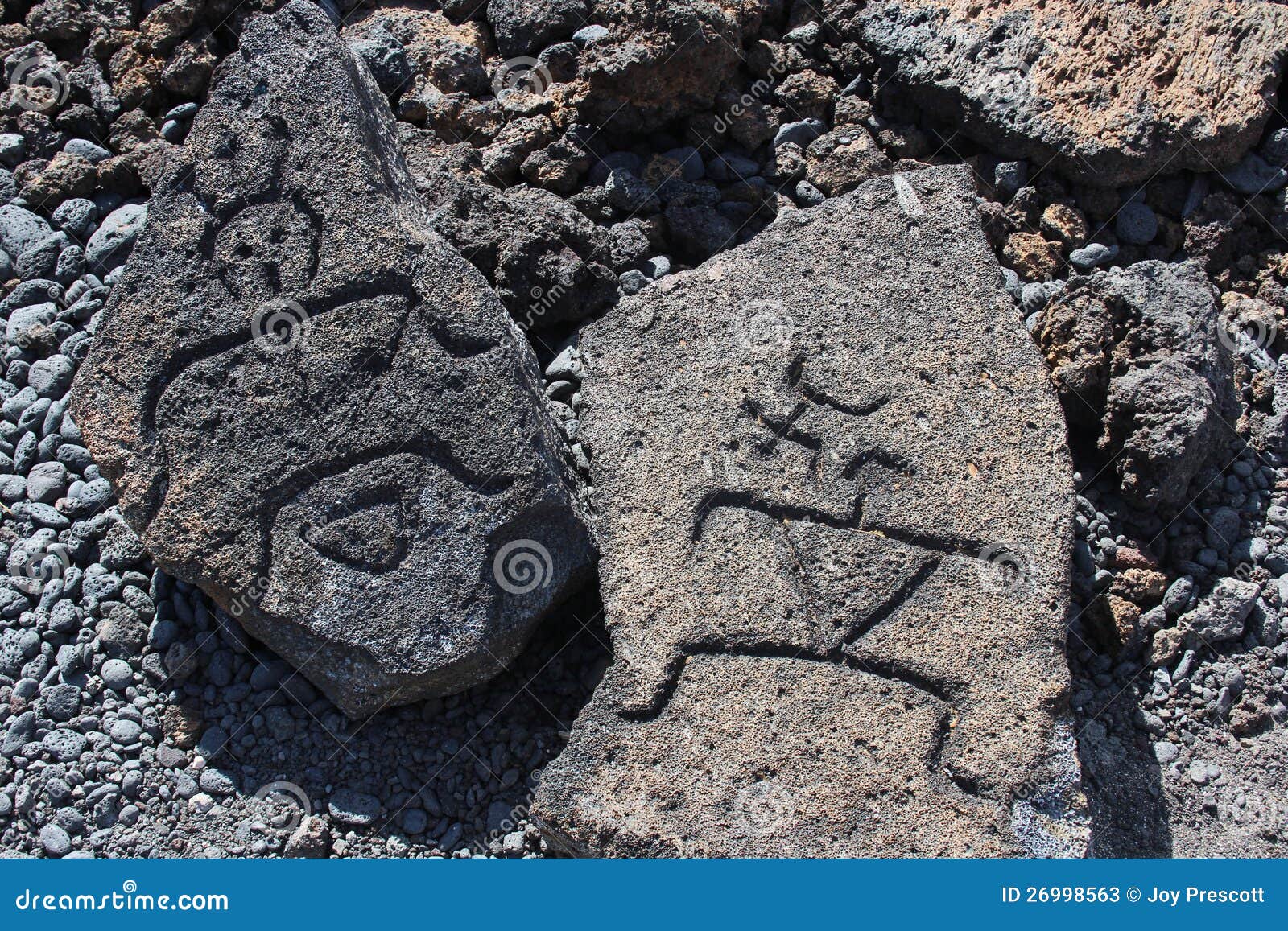 Hawaii Petroglyphs stock image. Image of horizontal, object 26998563