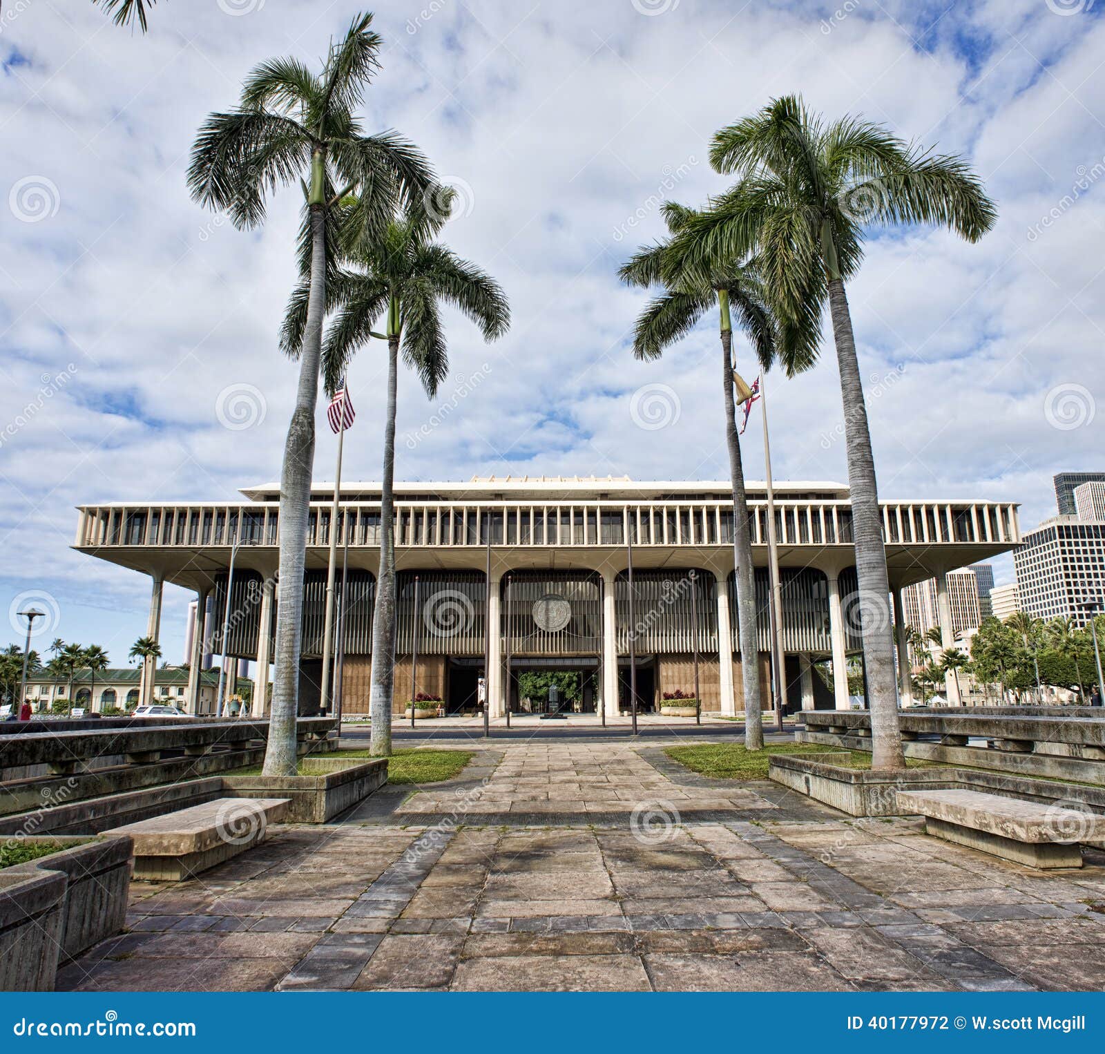Hawaii State Capital Building. Stock Photo Image of statehouse, united 40177972