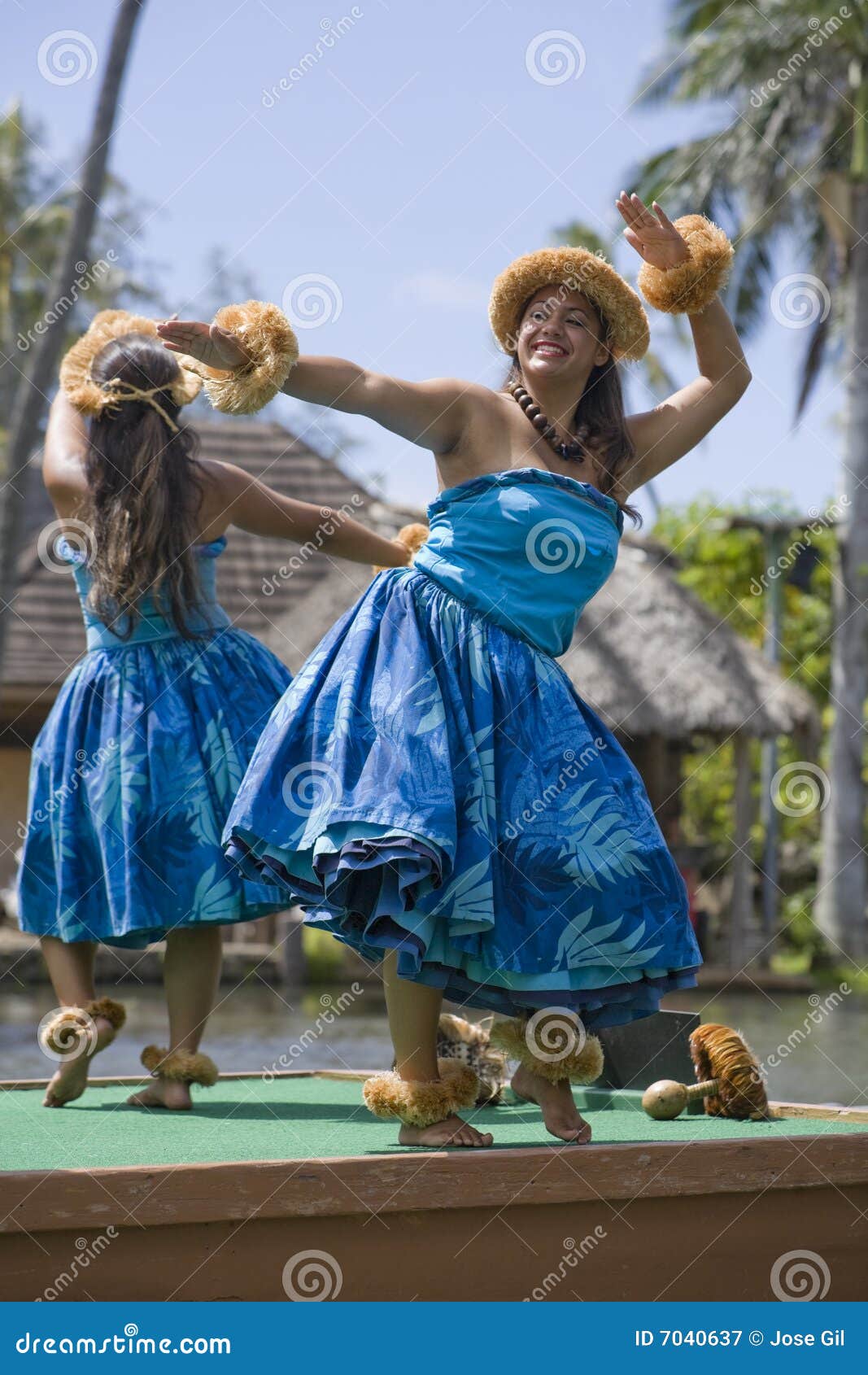 Hawaiian Dancers on Canoe 1653 Editorial Photography Image of oahu