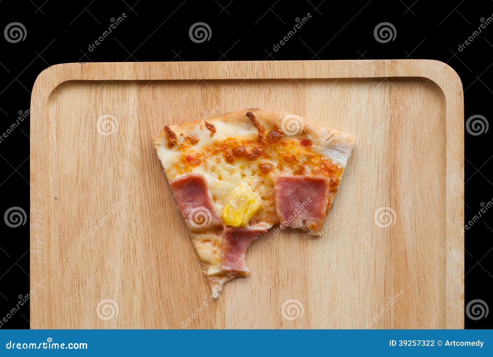 Hawaiian Pizza , Pineapple , Ham and Cheese Stock Photo Image of calories, pineapple 39257322