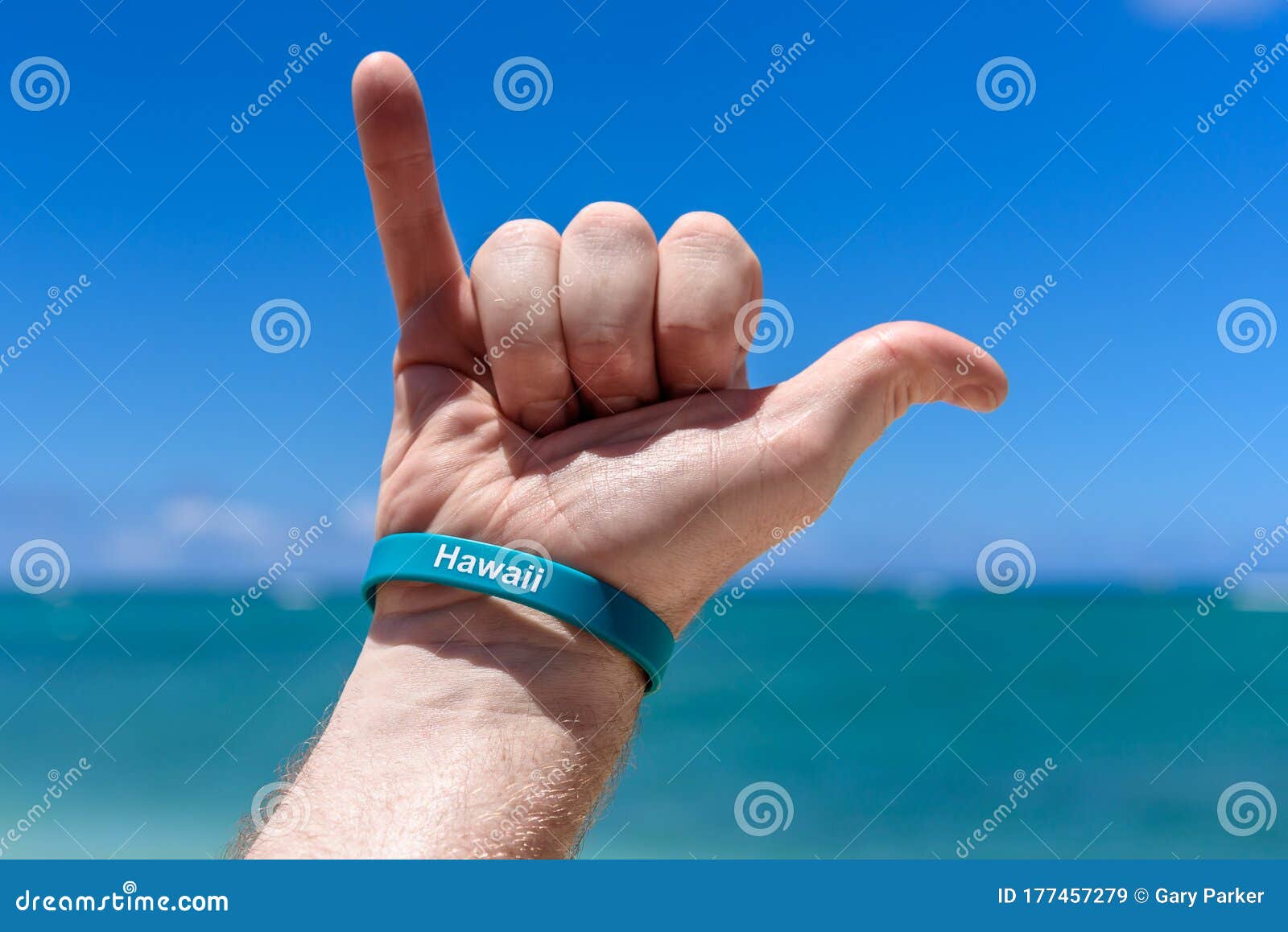 Hawaiian Shaka Sign. Hang Loose Sign Stock Image - Image of human