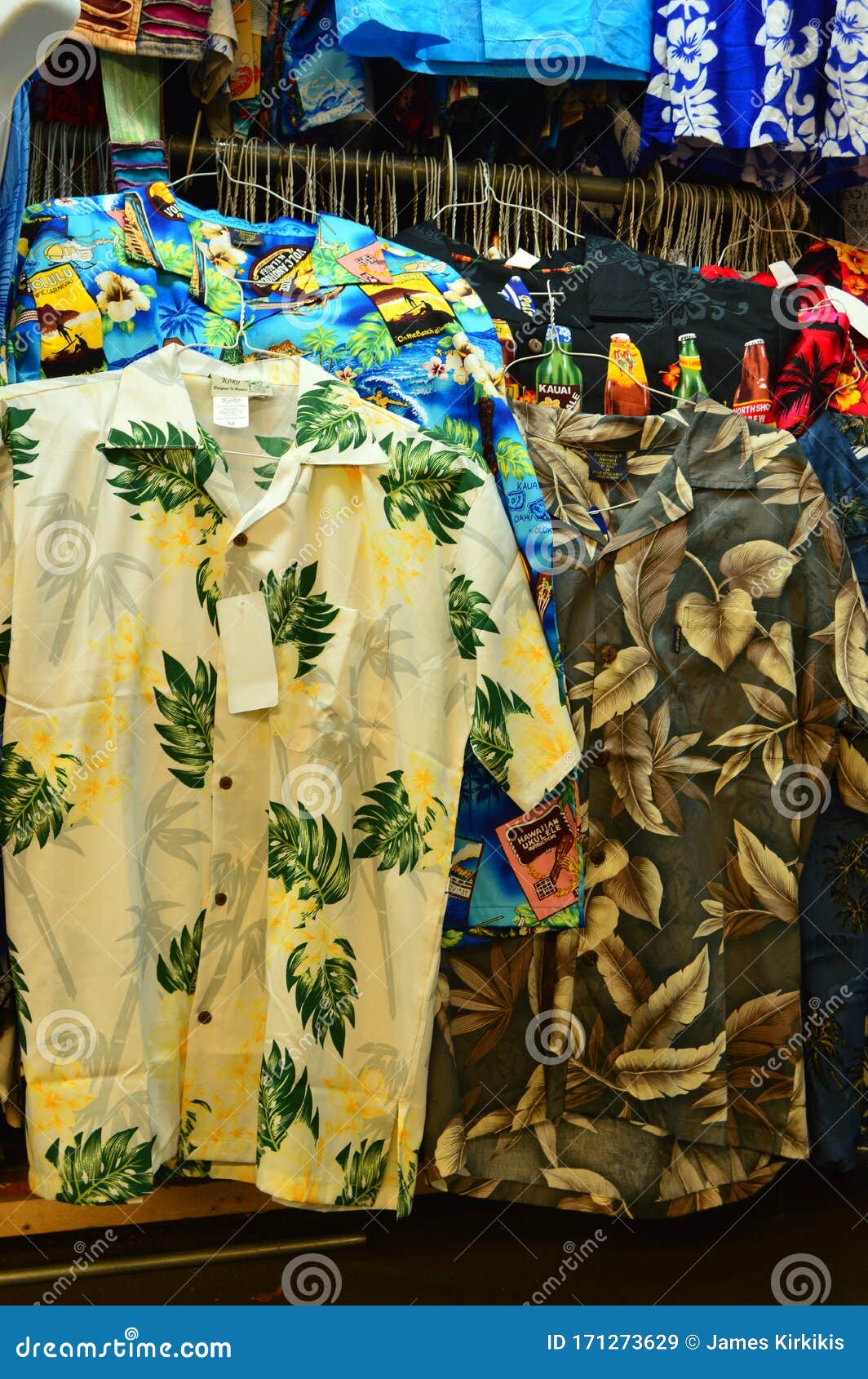 Hawaiian Shirts for Sale in Honolulu Editorial Stock Image - Image of ...