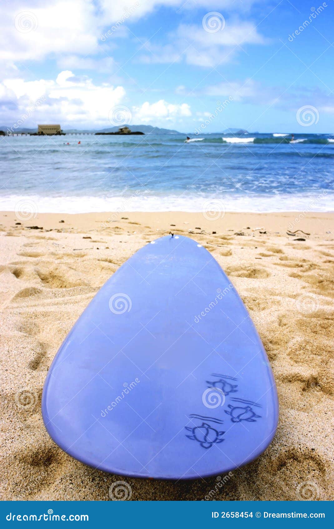 Hawaiian Surfboard stock photo. Image of outdoors, surfboard 2658454