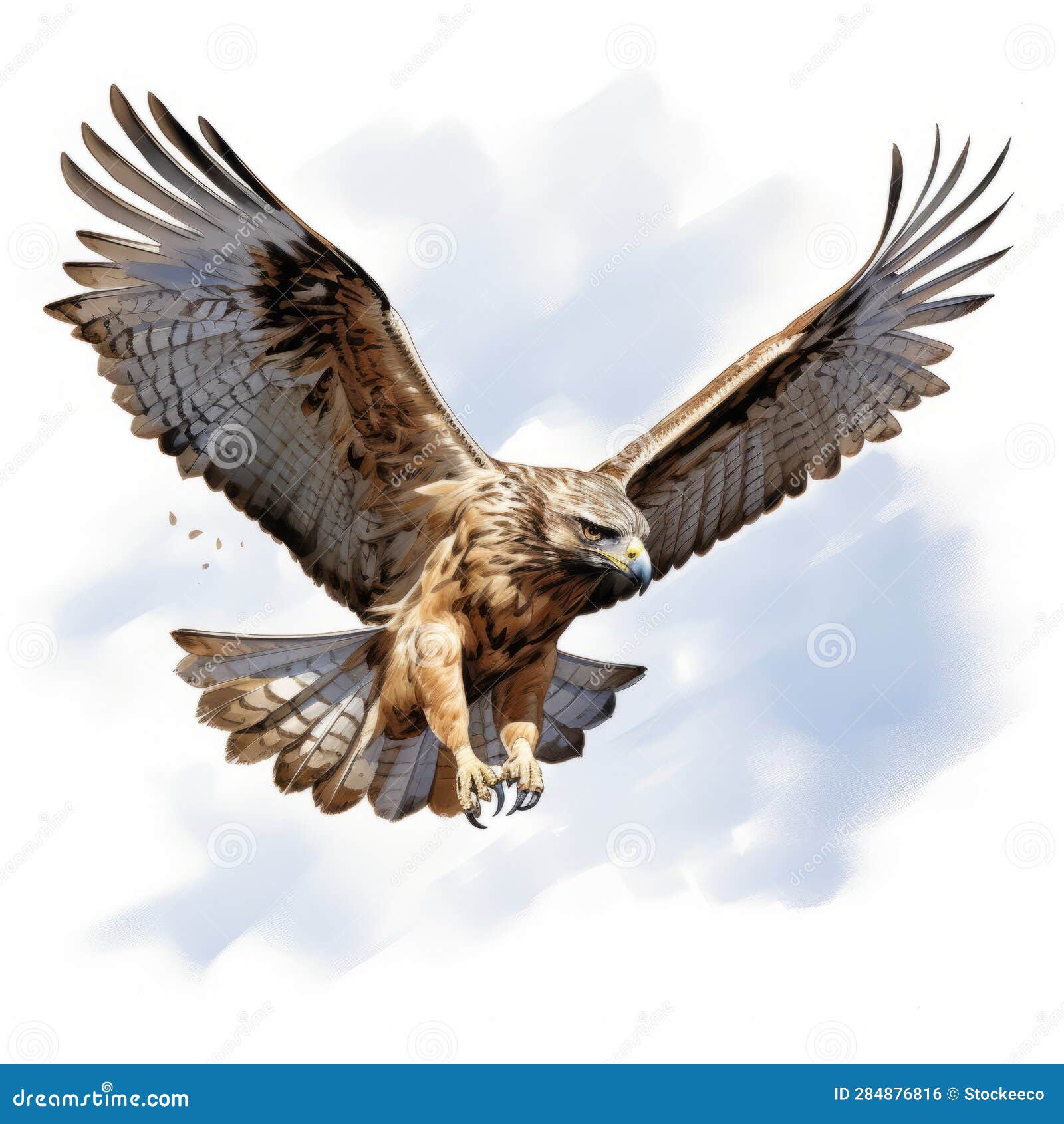 comic book style hawk in flight image by travis charest