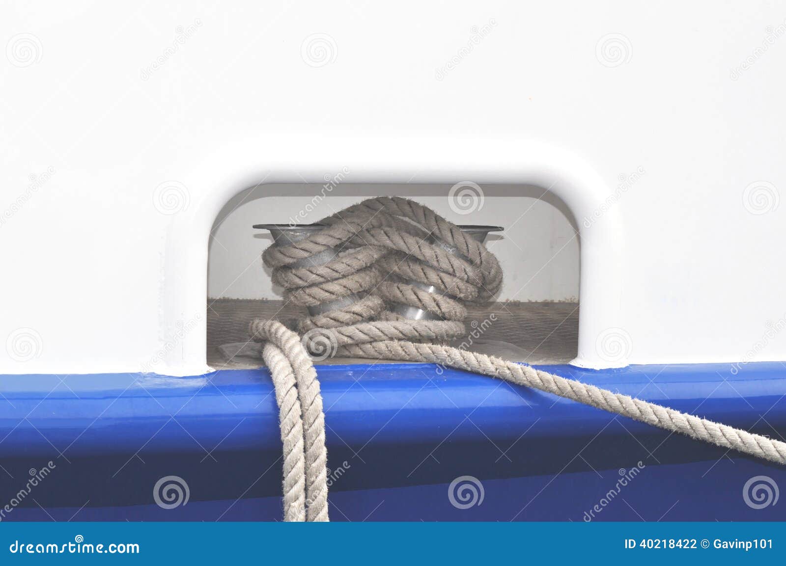 Hawsehole hawser and rope stock photo. Image of boat - 40218422