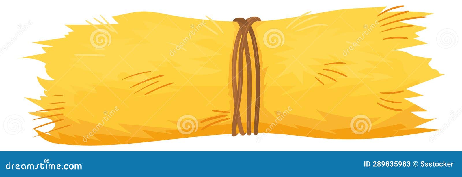 hay bundle cartoon icon. farm harvest 