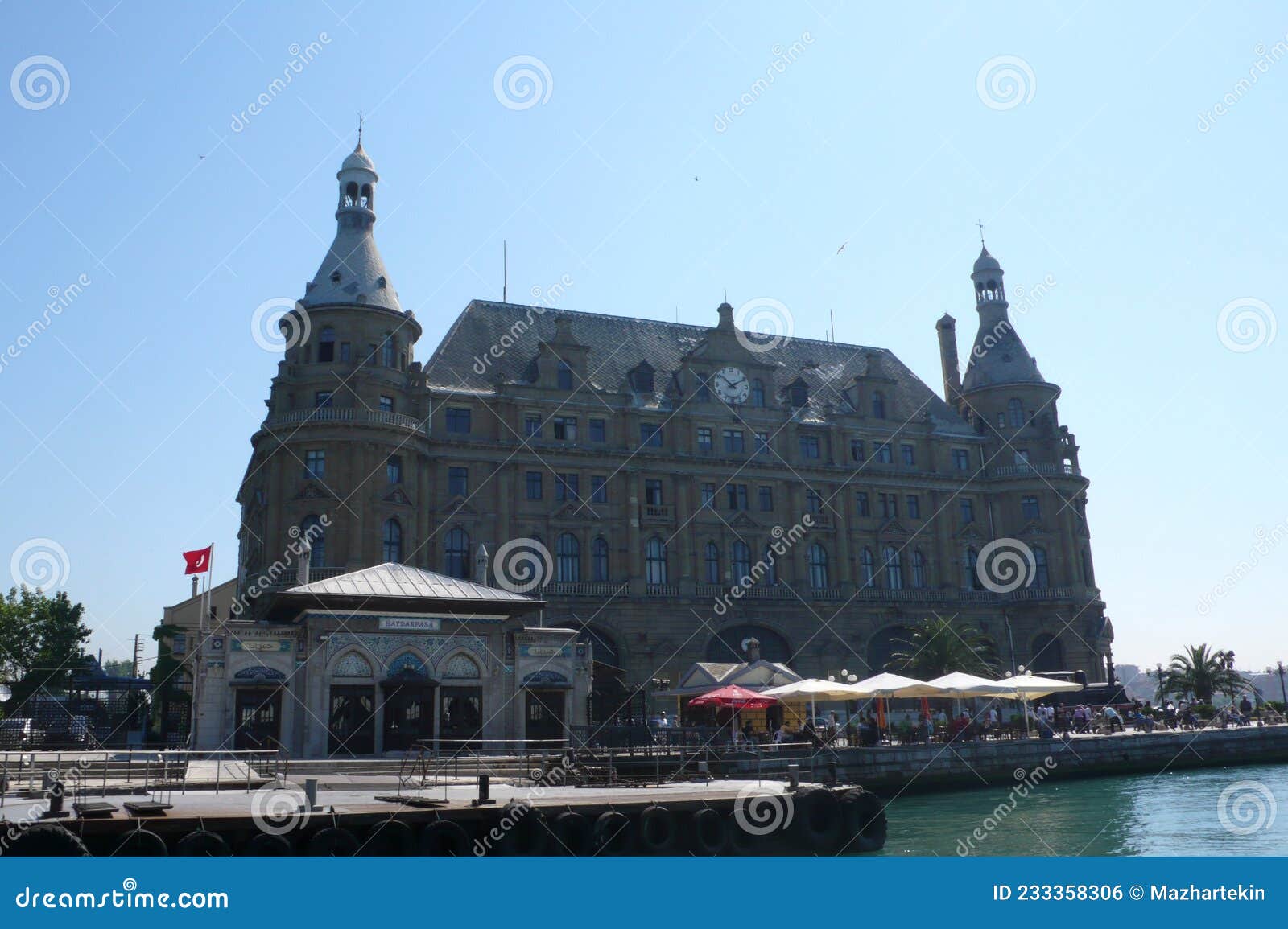 haydarpasa station is a beautiful sight, istanbul, kadikoy, turkey