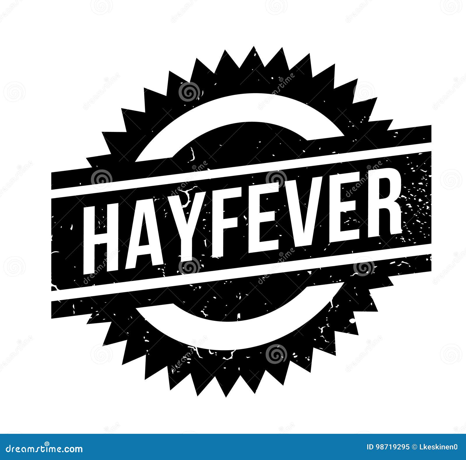 hayfever rubber stamp