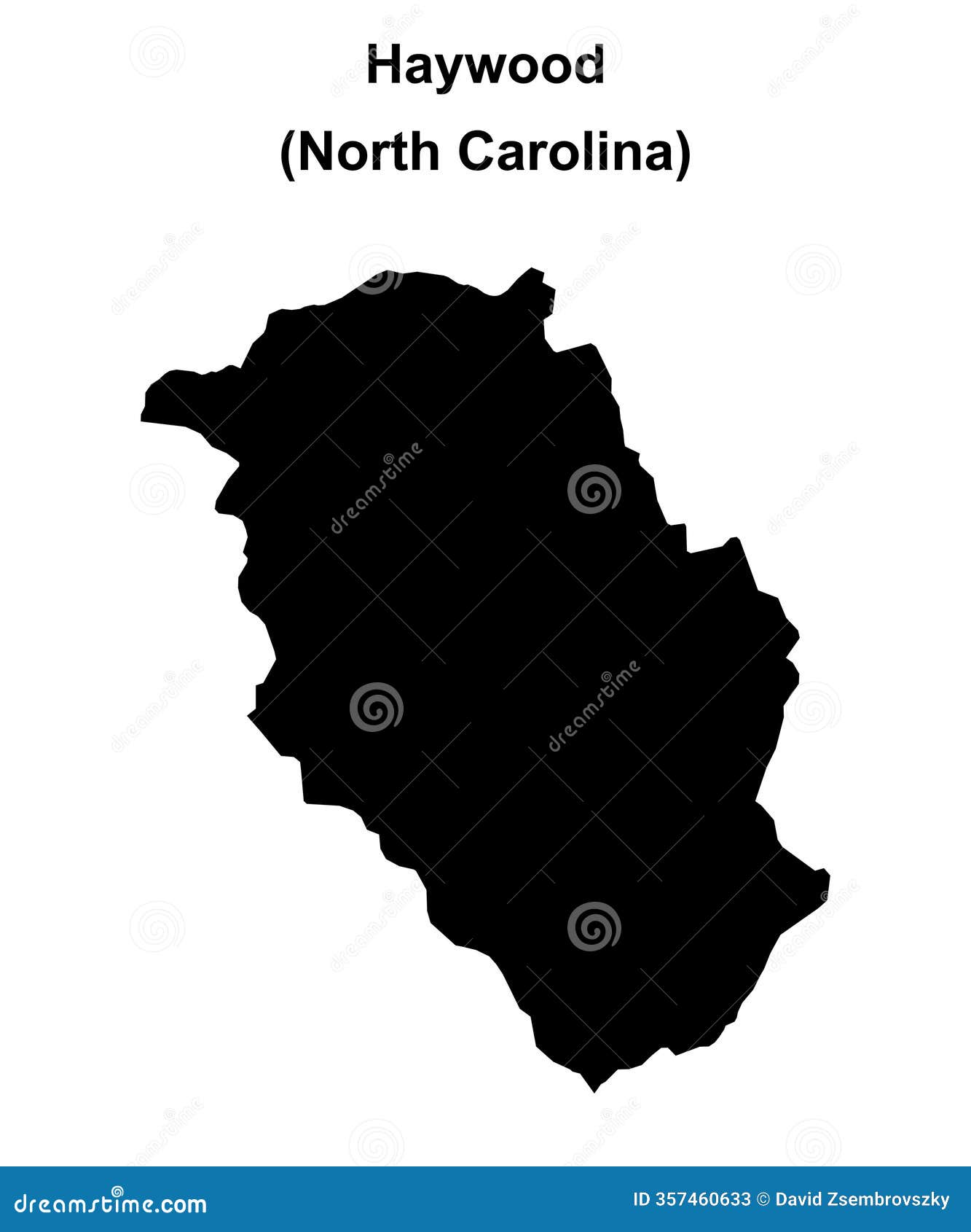 haywood outline map