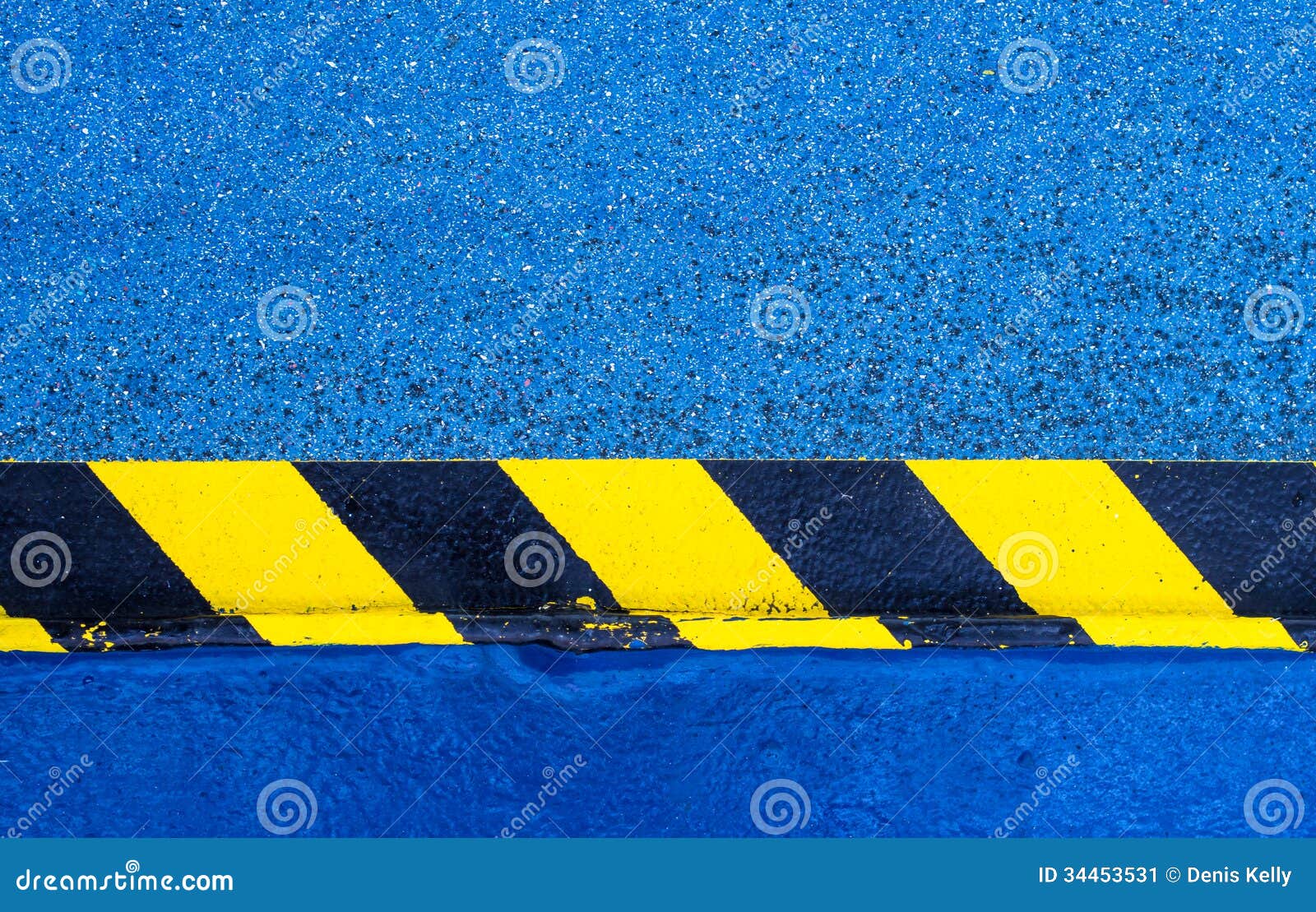 hazard warning paint on floor