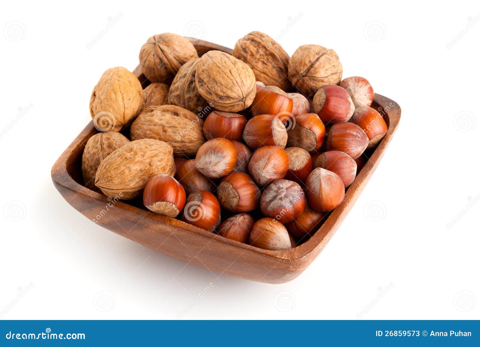 Hazelnut and walnut stock image. Image of nutshell, ingredient 26859573