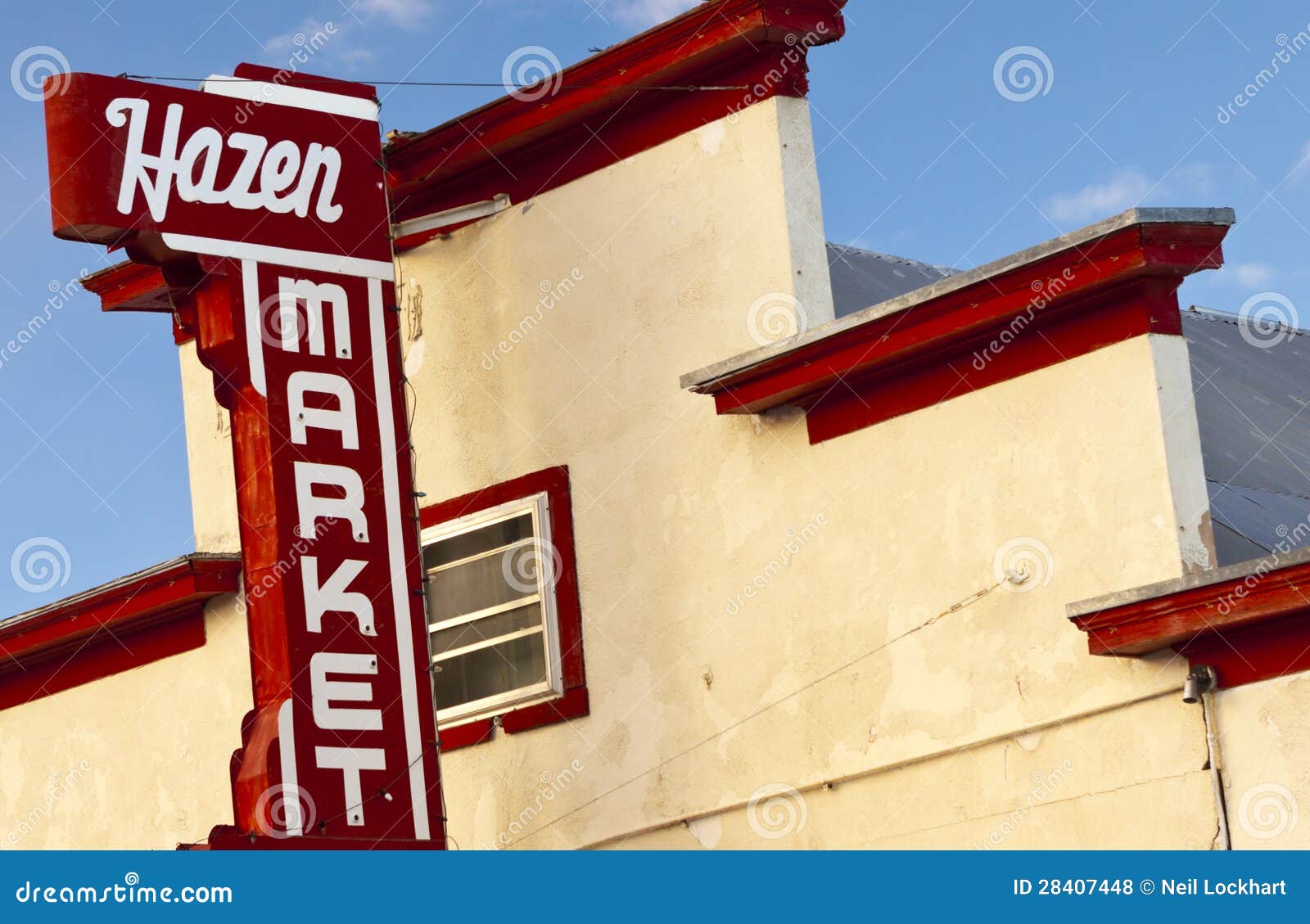 Hazen Historical Market editorial stock photo. Image of fuel 28407448