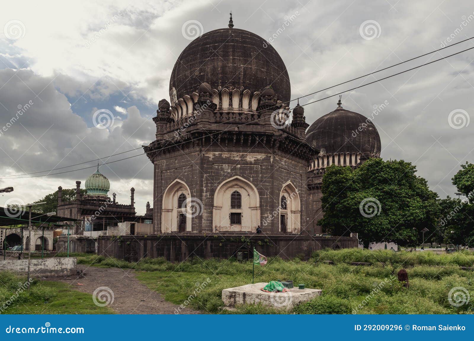 hazrat abdul razak qadri dargah jod gumbaz is a mosque and temple in vijayapura. karnataka. india.