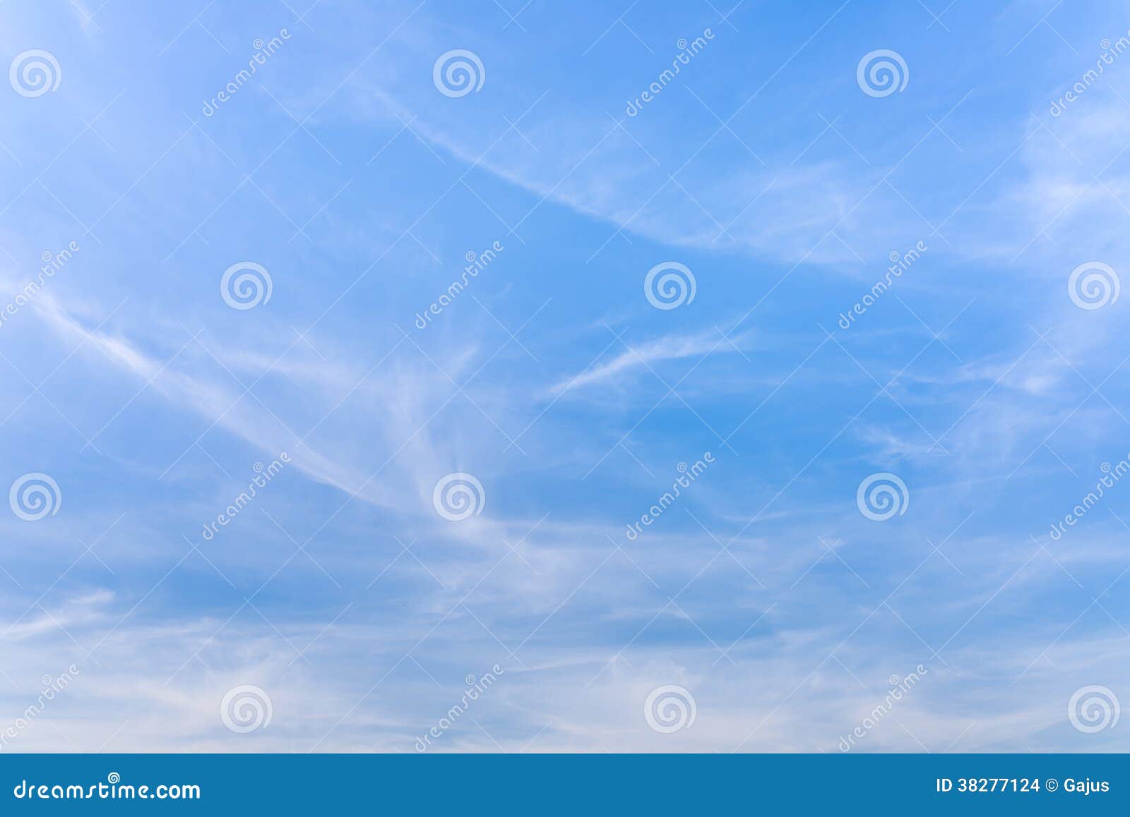 hazy blue summer sky background