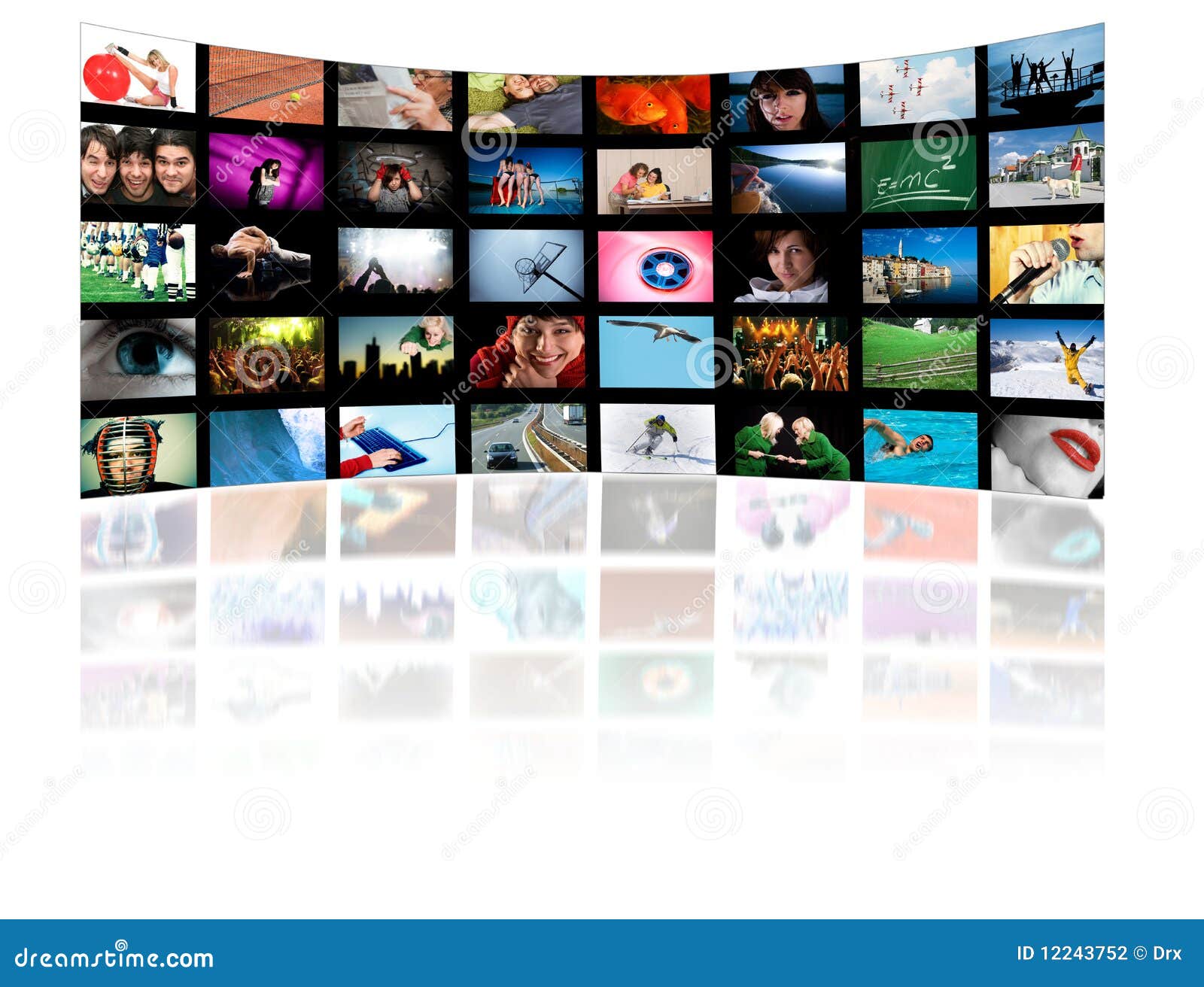 HD TV Production Technology Concept Stock Illustration Illustration