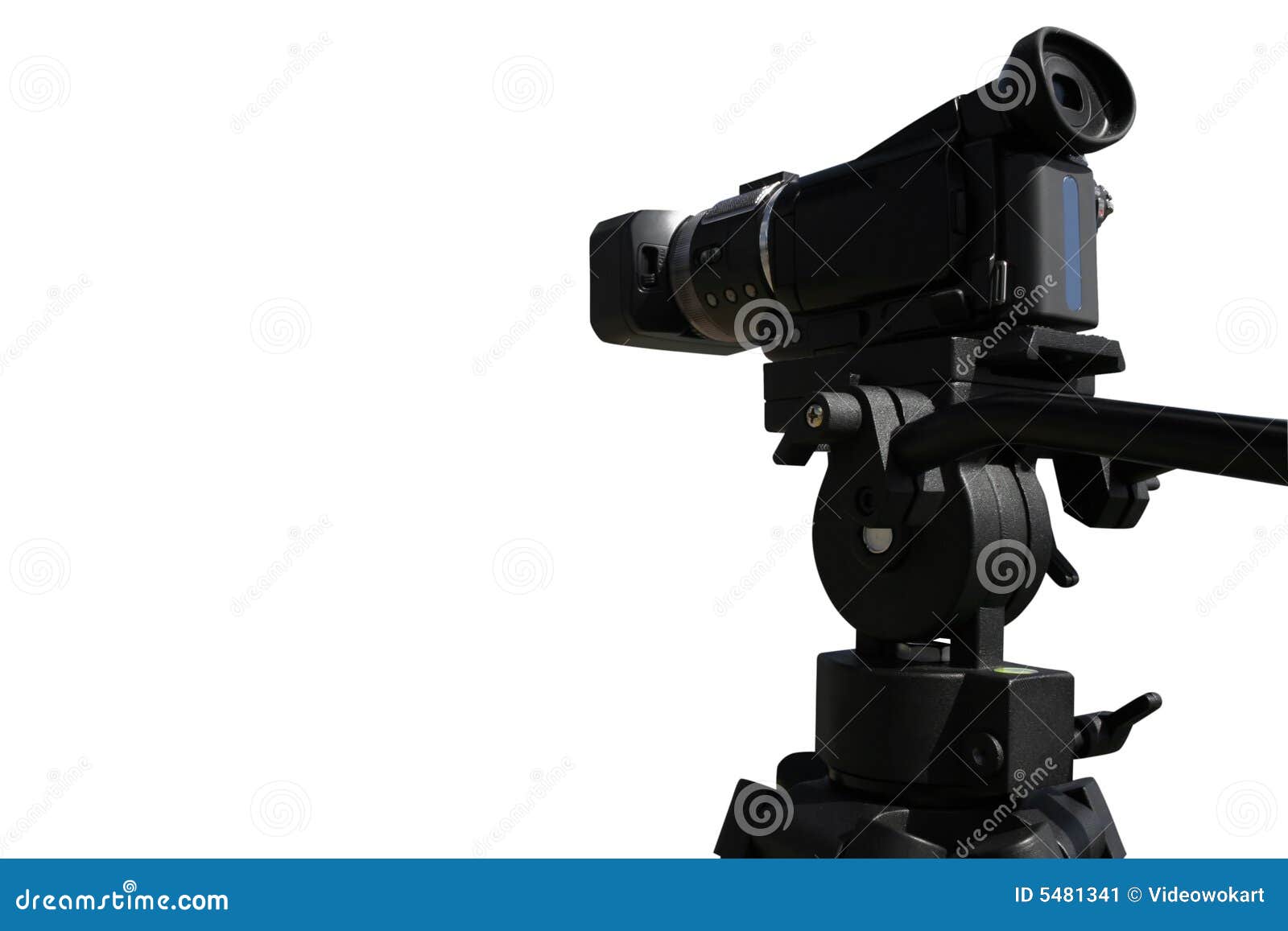HD Video Camera on White Background Stock Image Image of element