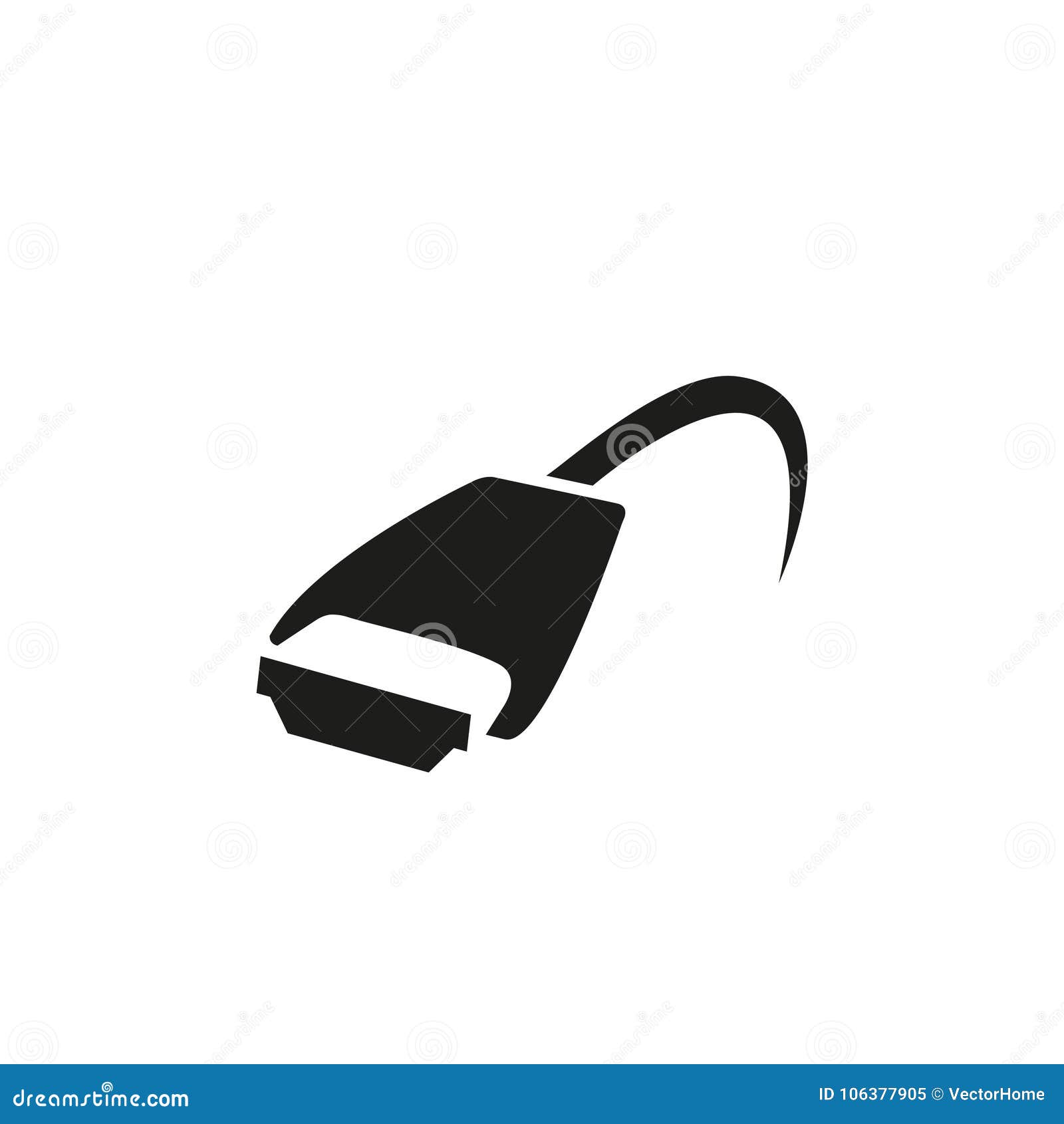Hdmi Cable Logo. Vector Concept Illustration. Stock Vector