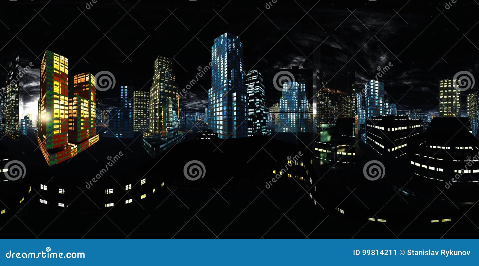 HDRI, environment map stock illustration. Illustration of dusk - 99814211