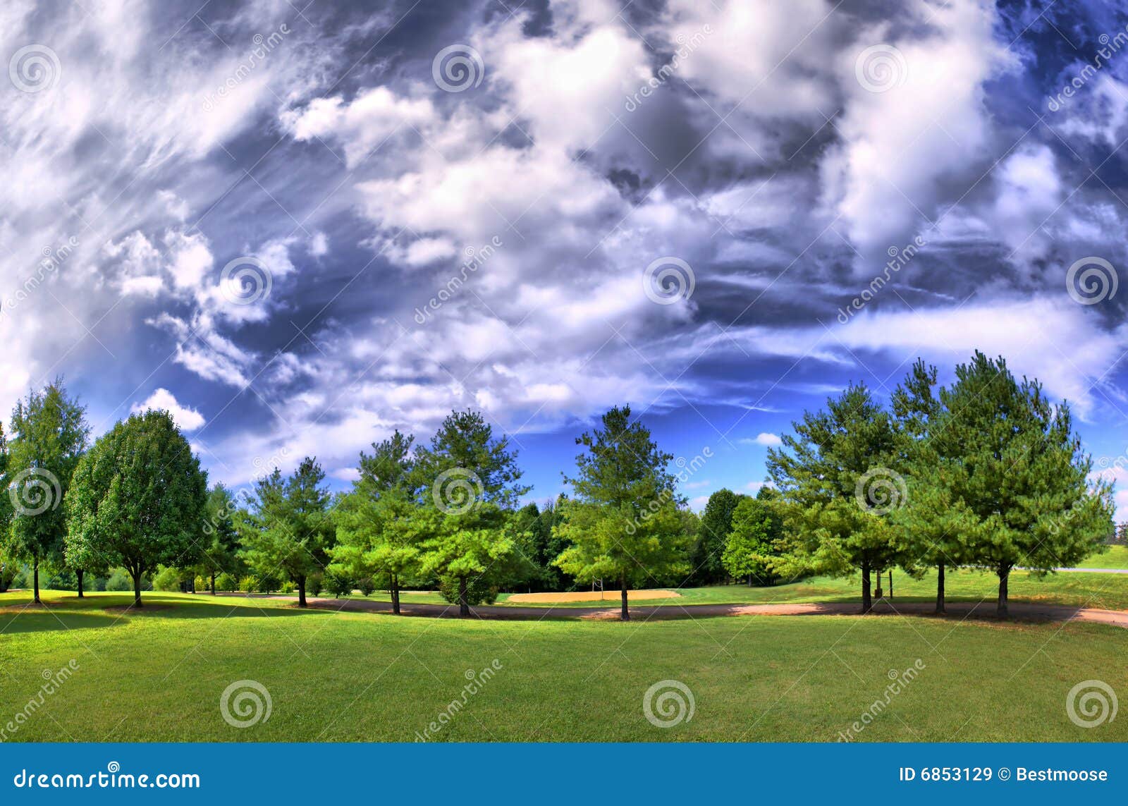 hdri panorama of a park