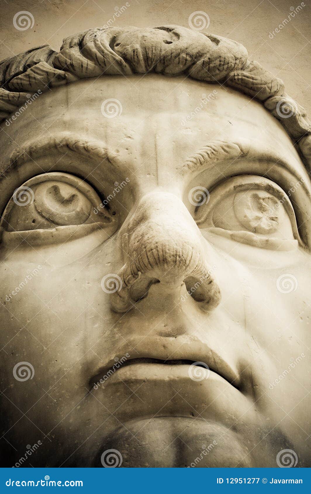 Head of ancient statue stock image. Image of heritage 12951277