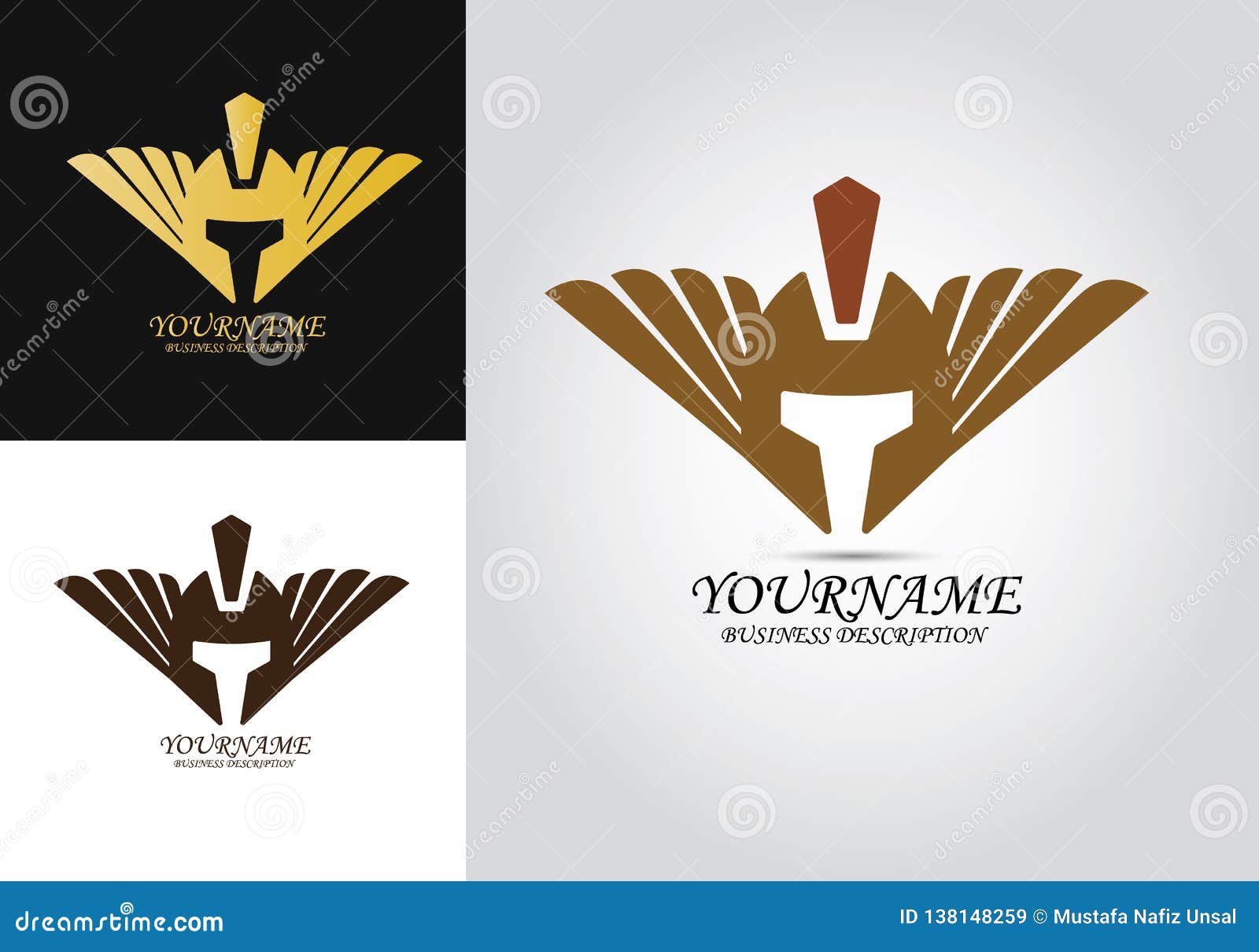 Head Armor Helmet Logo stock vector. Illustration of armor 138148259