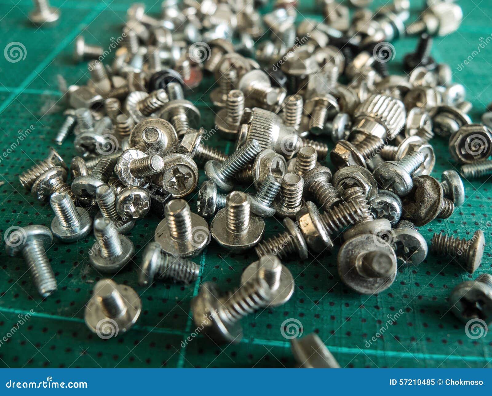 Head bolts stock image. Image of mechanic, texture, collection 57210485