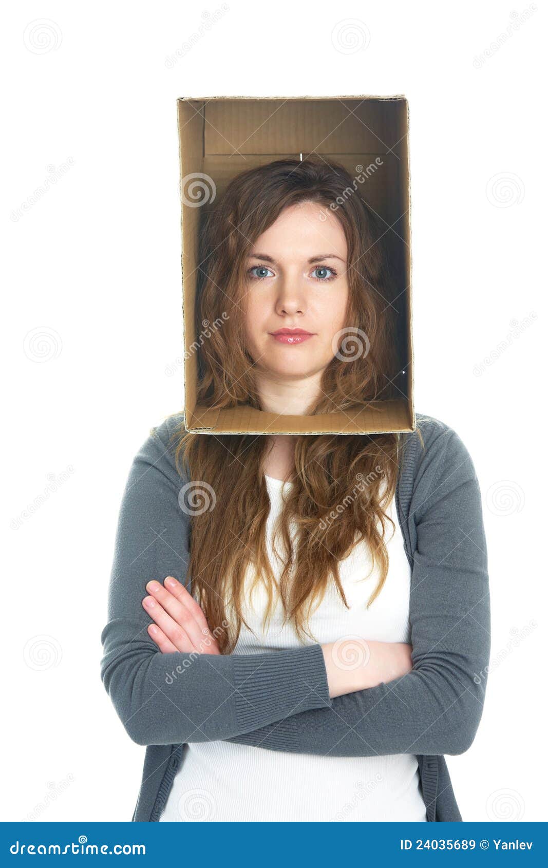 Head In Box Royalty Free Stock Images Image 24035689