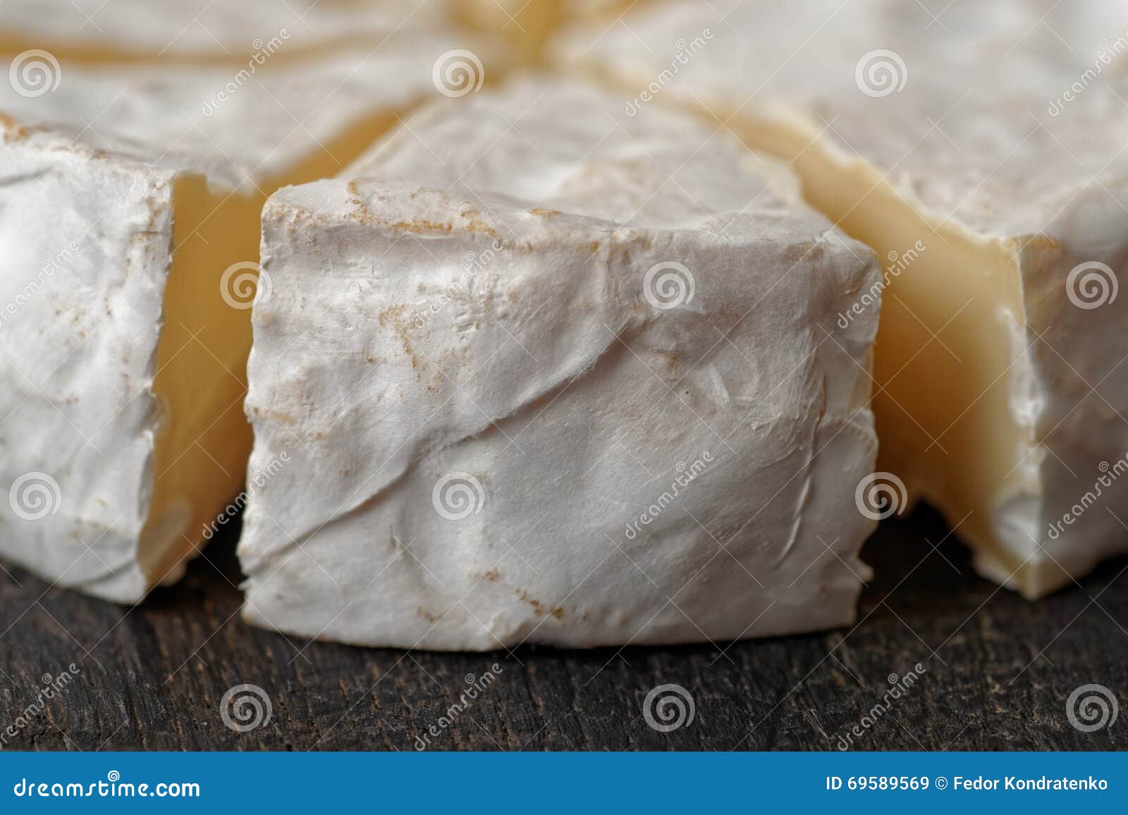 Head of Brie Cheese Cut in Pieces Stock Image Image of mold, round