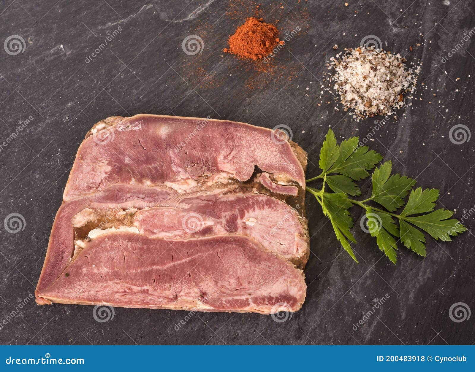 Head cheese in studio stock photo. Image of background 200483918