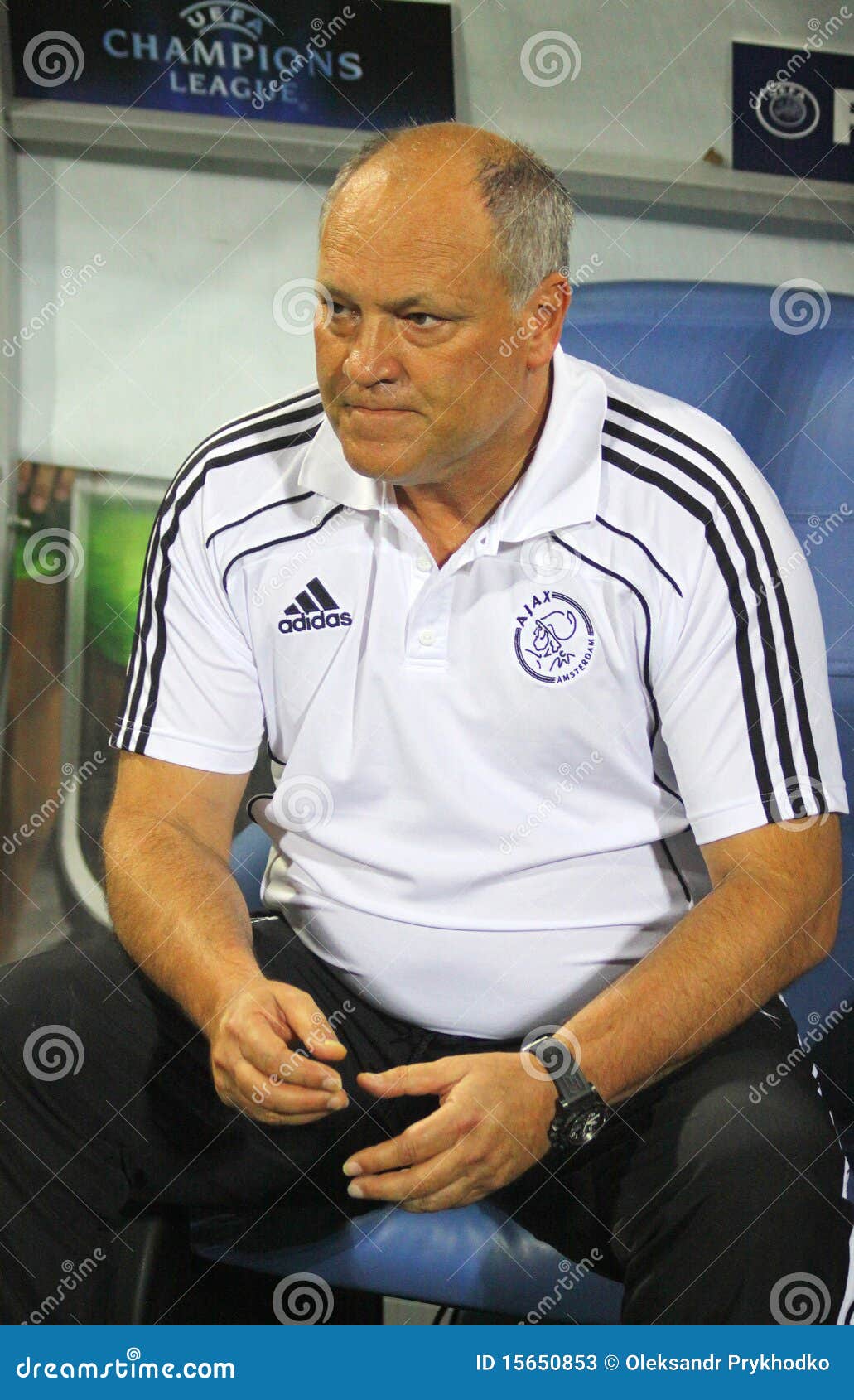 The Head Coach of AFC Ajax Martin Jol Editorial Stock Photo - Image of  kiev, ajax: 15650853