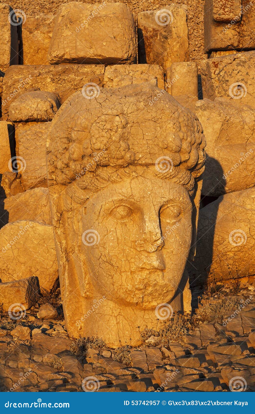 head of goddess of commagene (tyche)