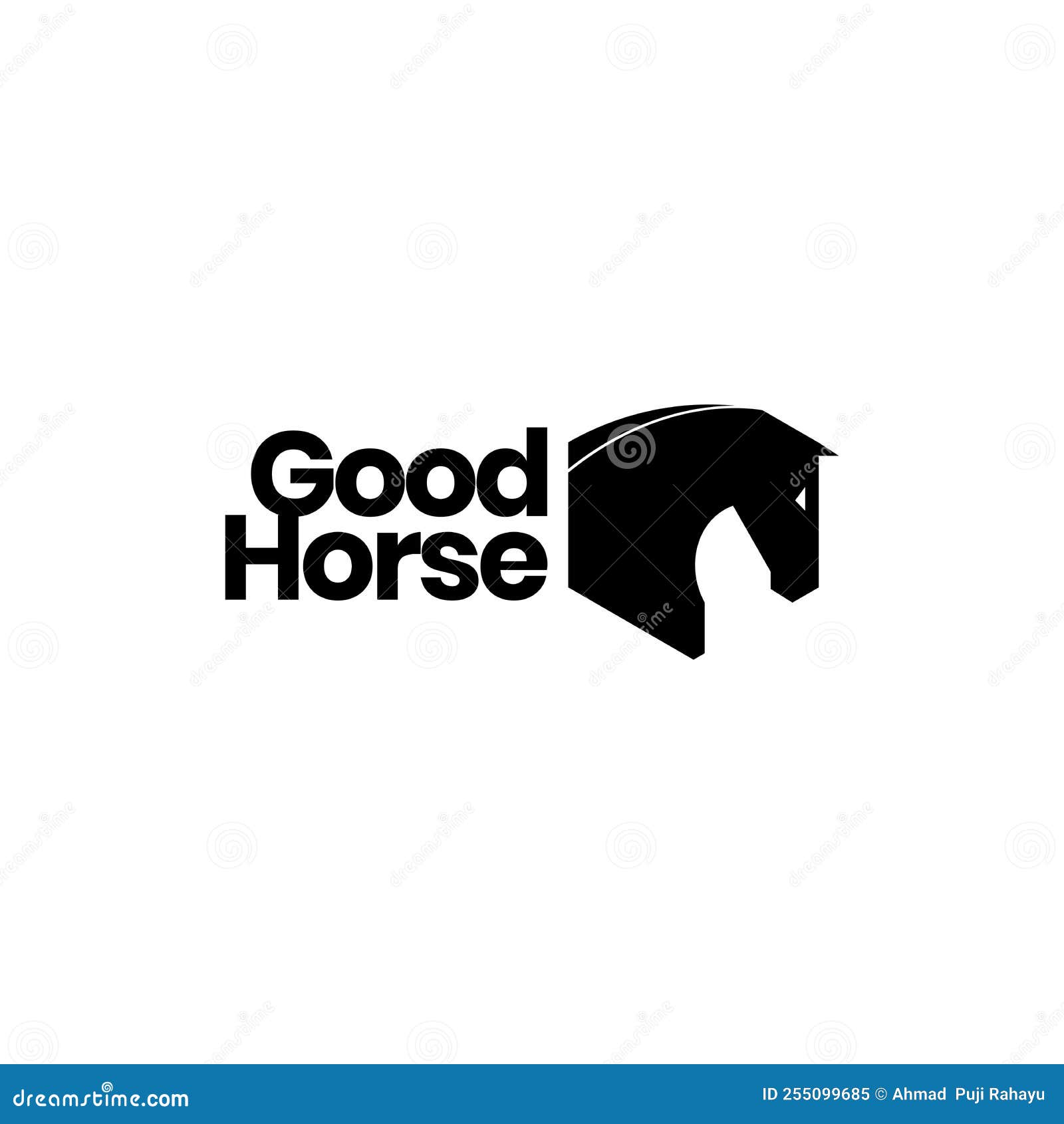 Head Horse Logo Design Vector Stock Vector Illustration of nature