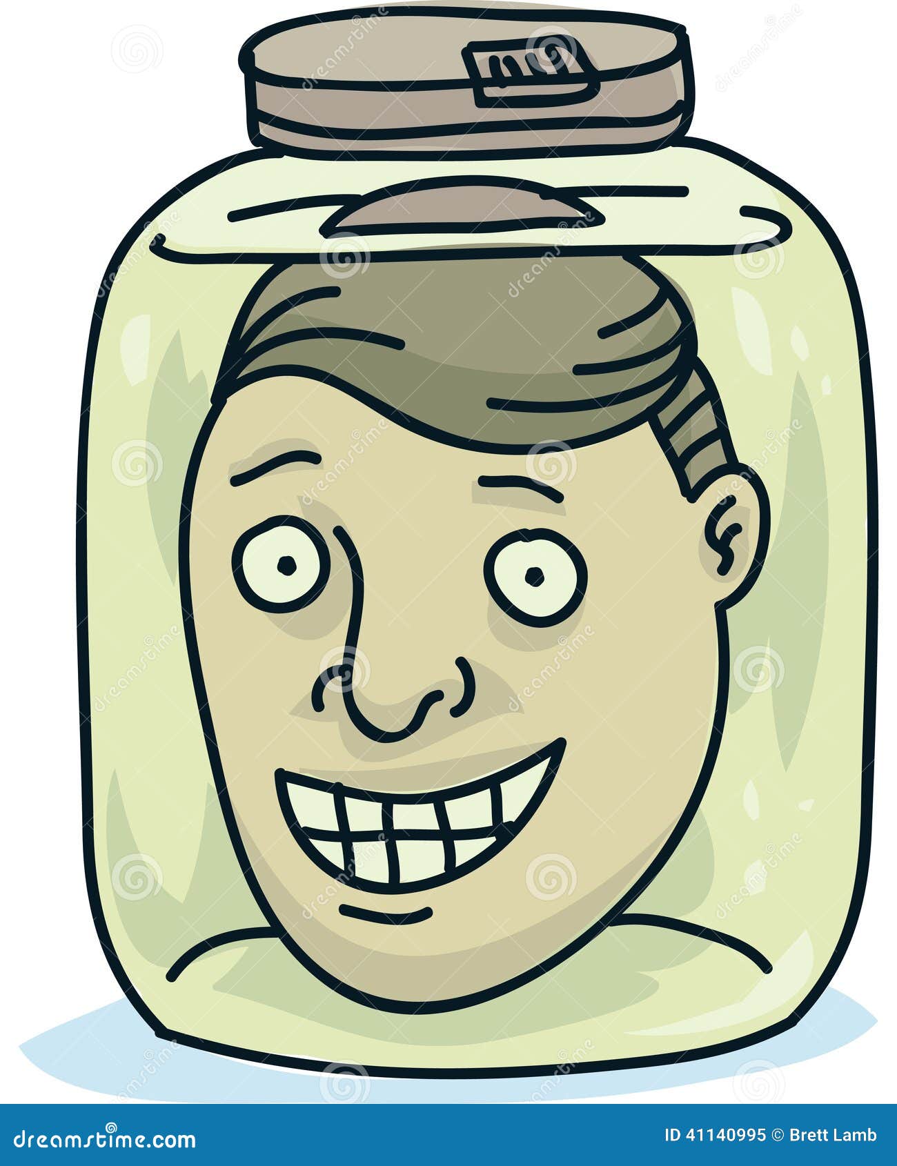 Head in a Jar stock illustration. Illustration of adult 41140995
