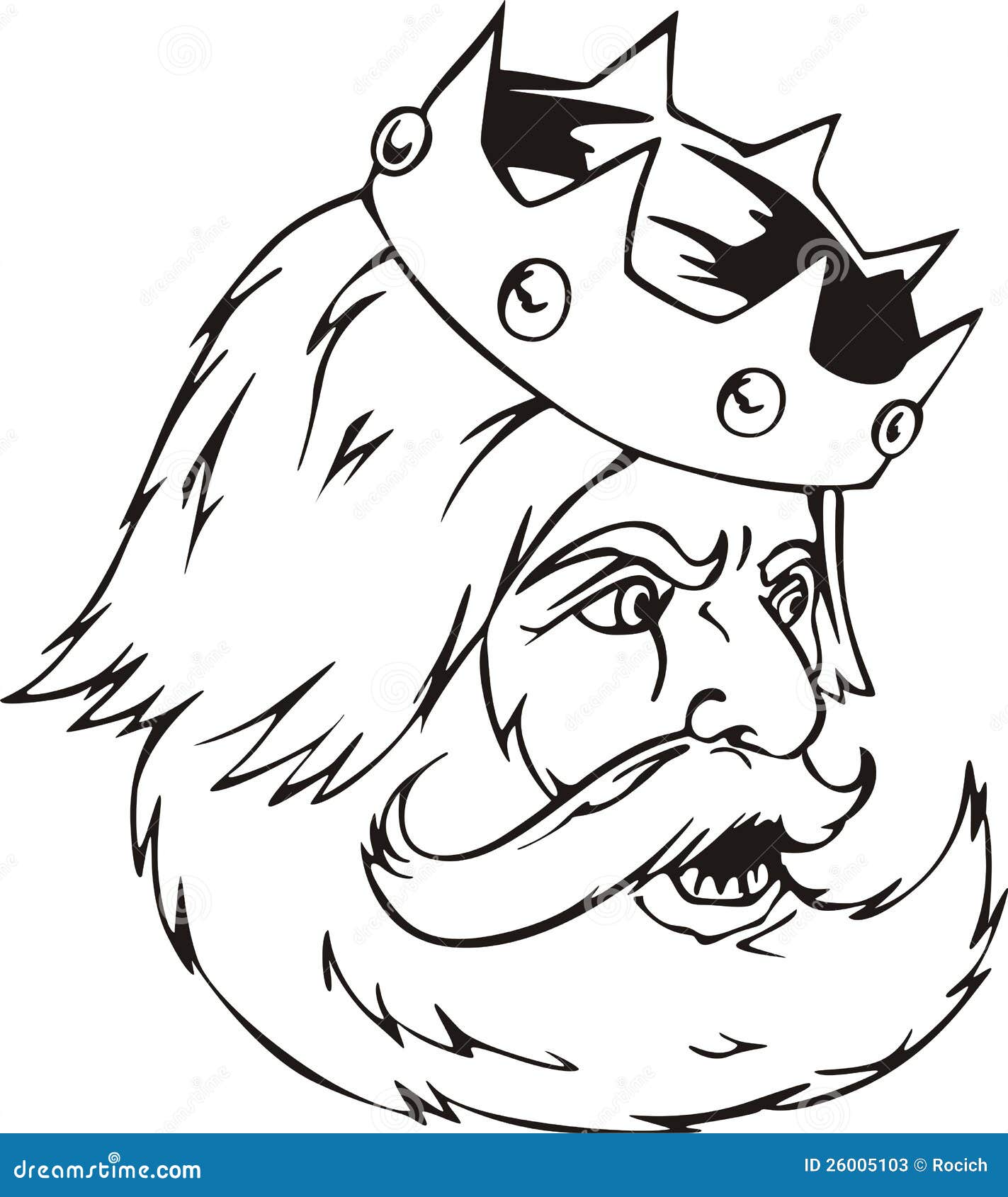 Head of king stock vector. Illustration of white, male 26005103