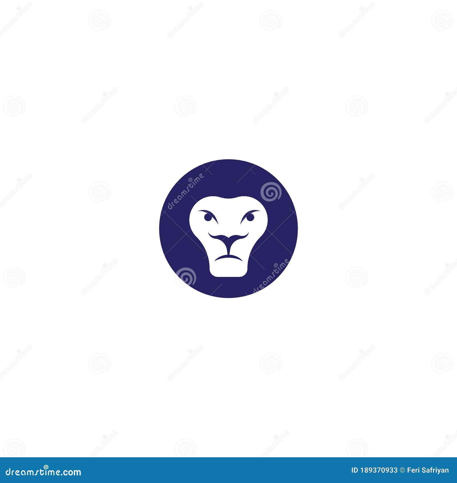 head lion logo template 