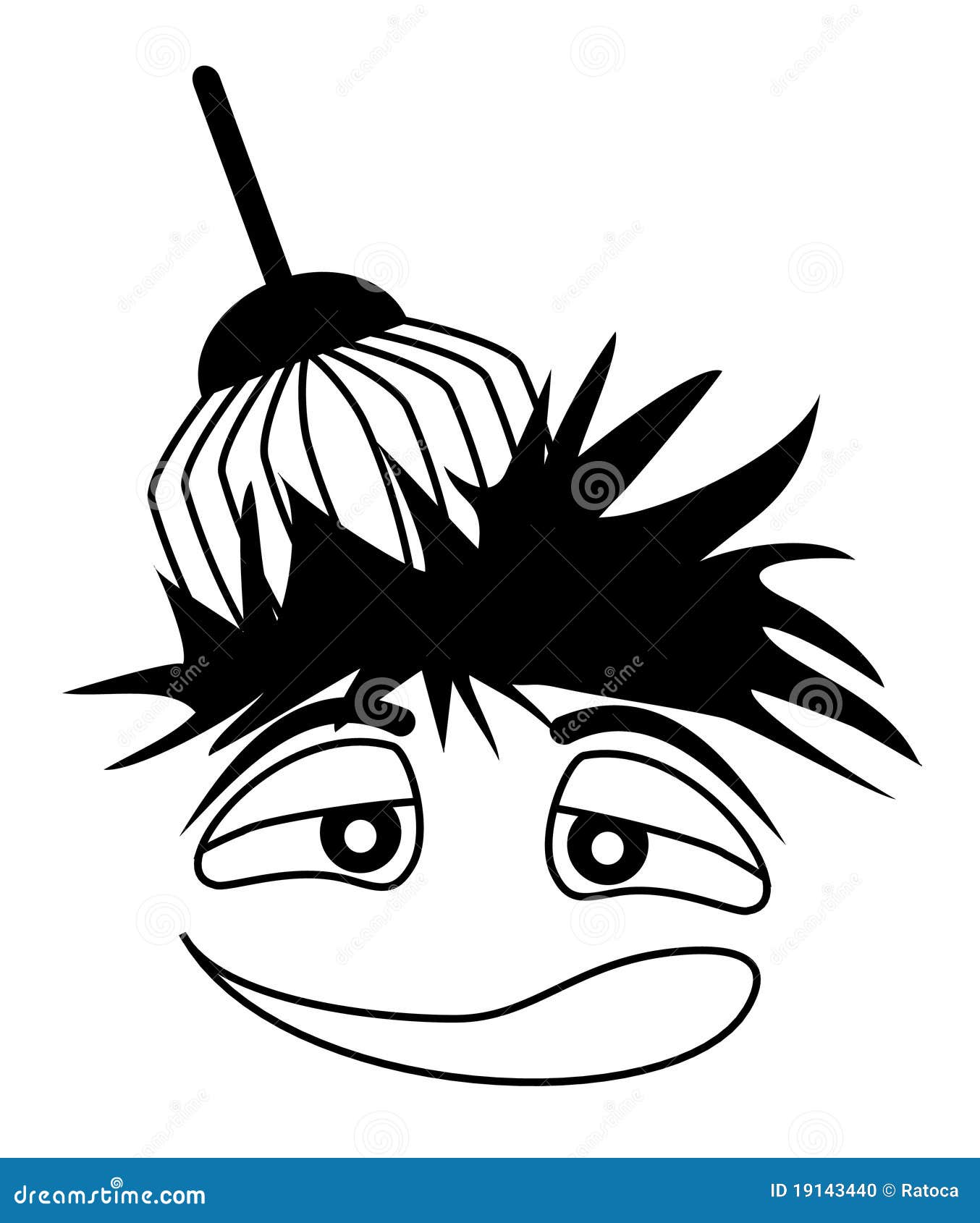 Head massage stock vector. Illustration of pleasure 19143440