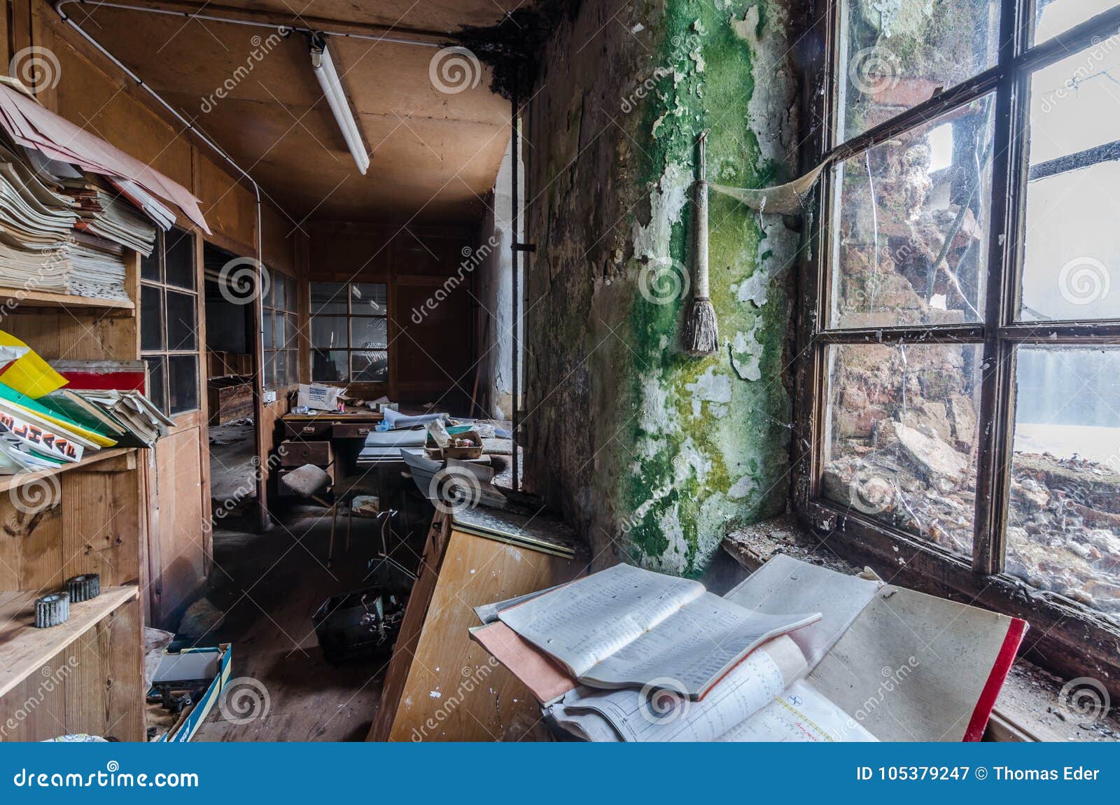 Head Office in Abandoned Factory Editorial Photography - Image of ruin ...