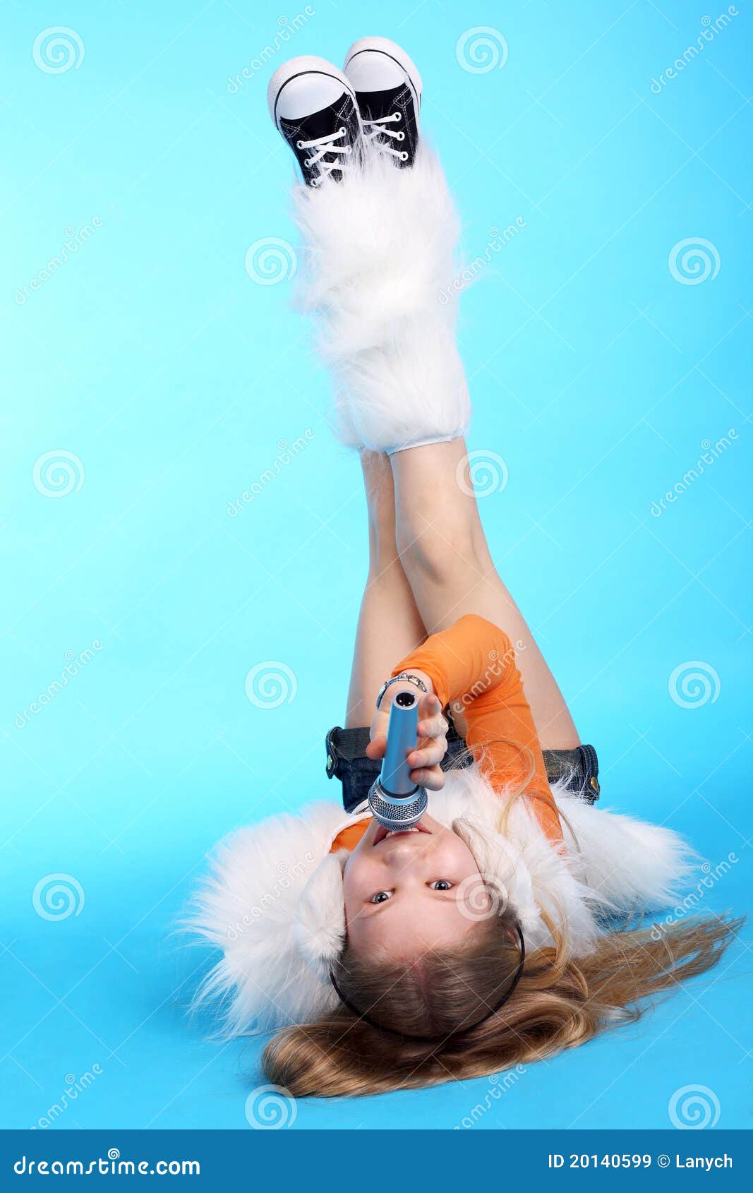 Head over feet stock image. Image of isolated, feet, blond 20140599