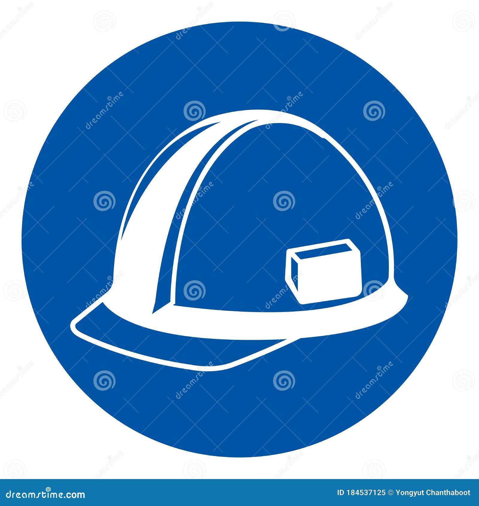 Head Protection Symbol Sign, Vector Illustration, Isolate on White