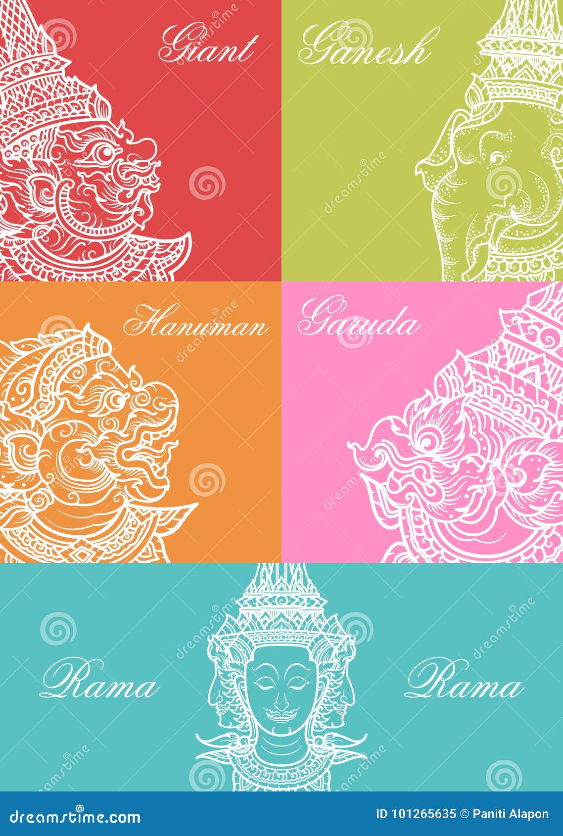 Head Set Characters of Ramayana Stock Vector - Illustration of beauty, asia: 101265635 Head Set Characters of Ramayana Stock Vector - Illustration of beauty, asia: 101265635