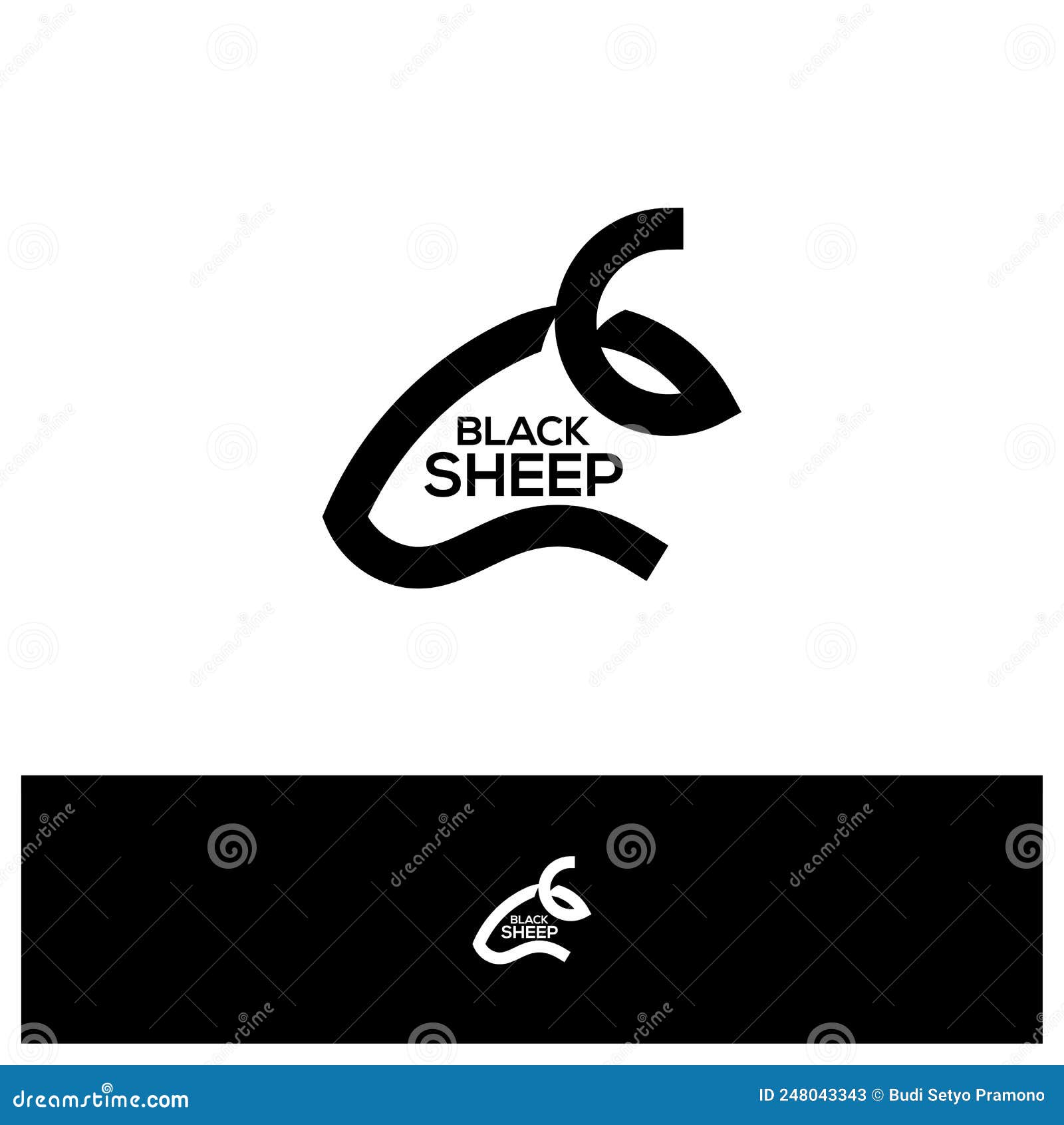Head Sheep Logo Design Vector, Creative Sheep Logo Concepts Template