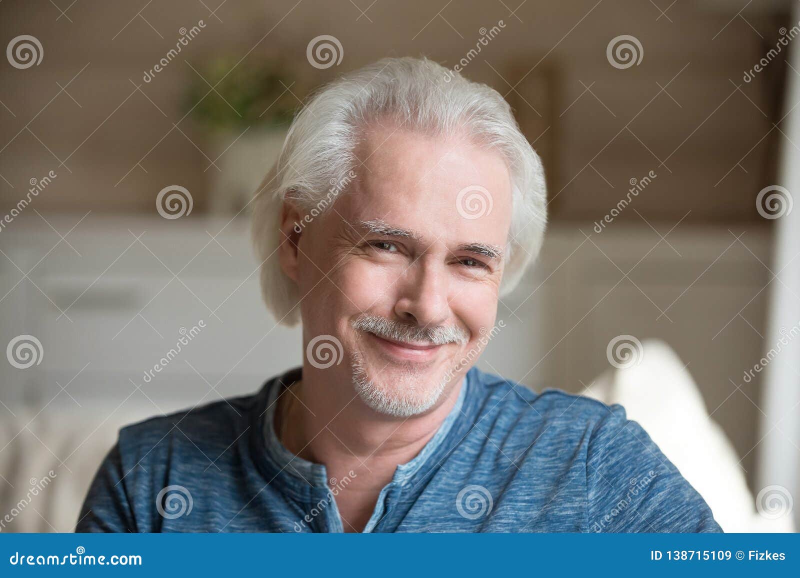 Head Shot Portrait of Confident Handsome Aged Man Stock Image - Image ...