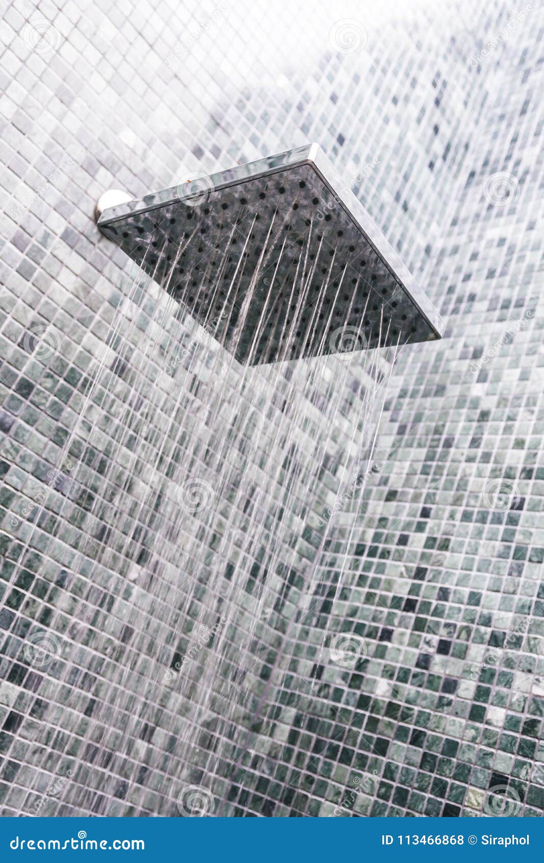 Head Shower with Water Drop Stock Photo Image of closeup, modern