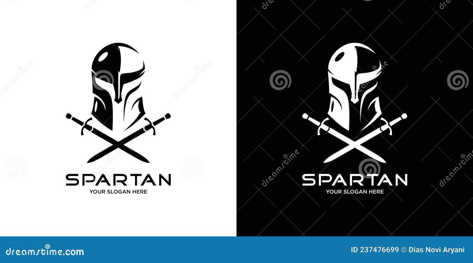 Head Spartan Logo Vector Design with Sword Stock Vector - Illustration of  mythology, centurion: 237476699, image size:1600x890
