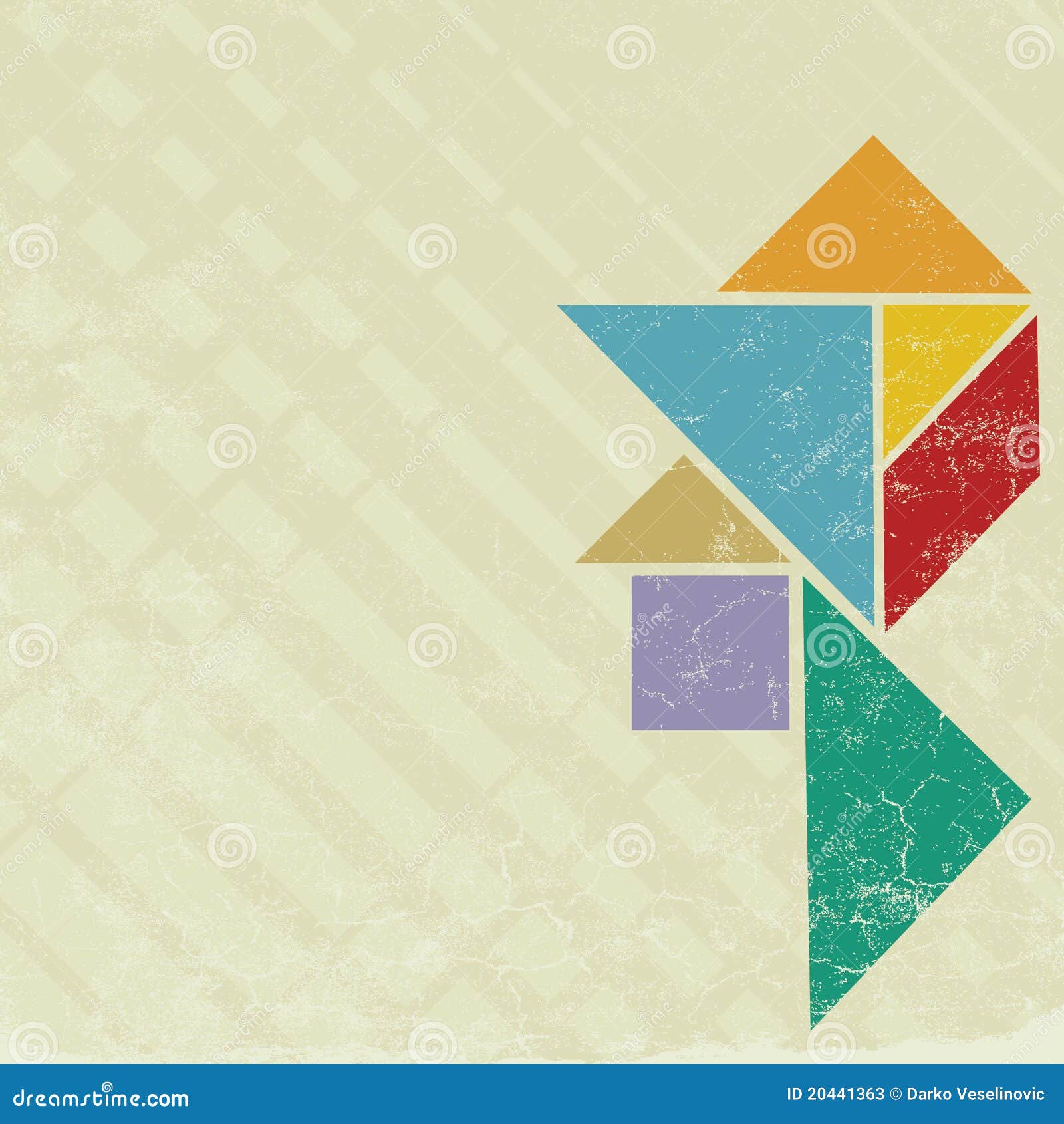 Head tangram stock vector. Illustration of emblem, background - 20441363